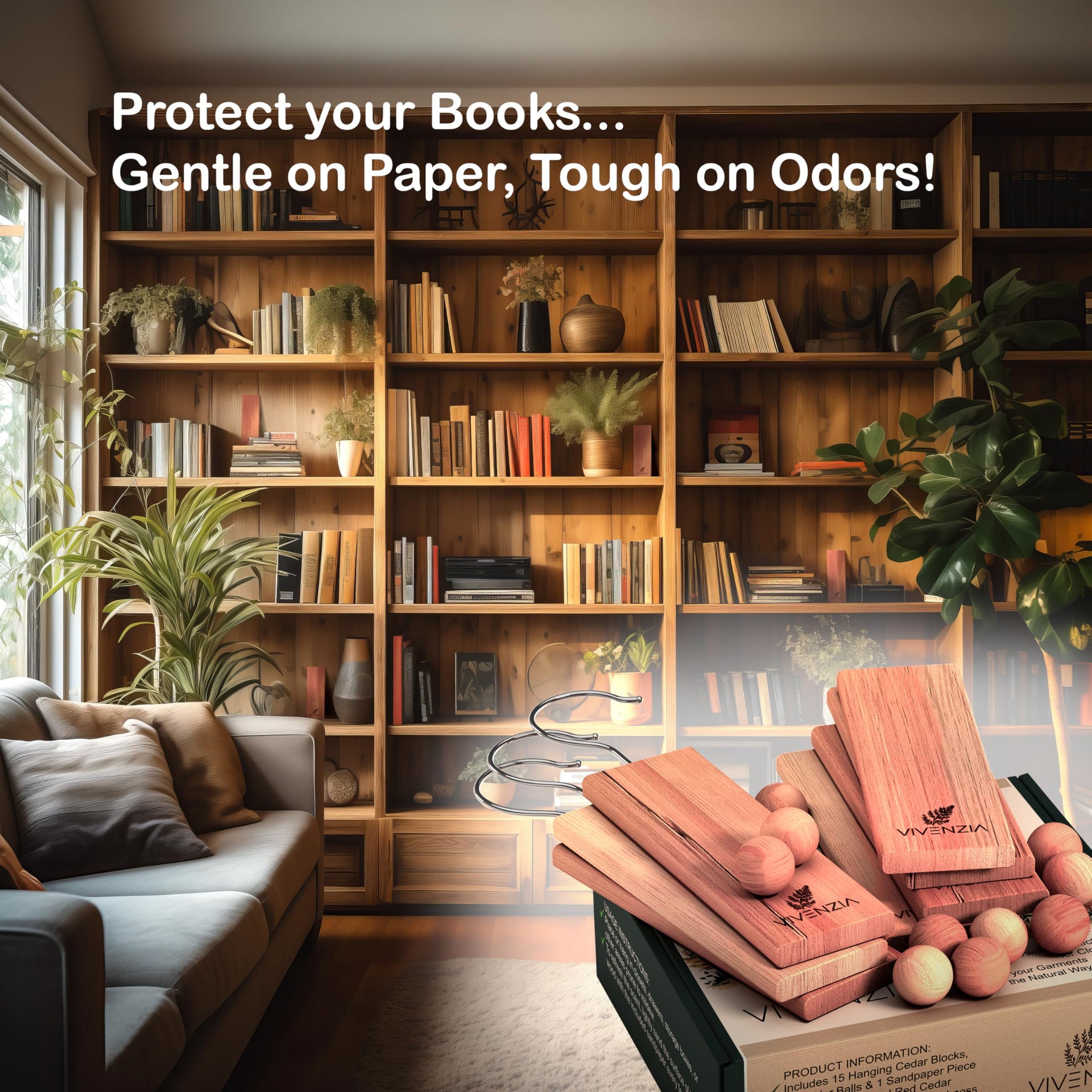 Cedar Blocks for Clothes Storage 40pcs