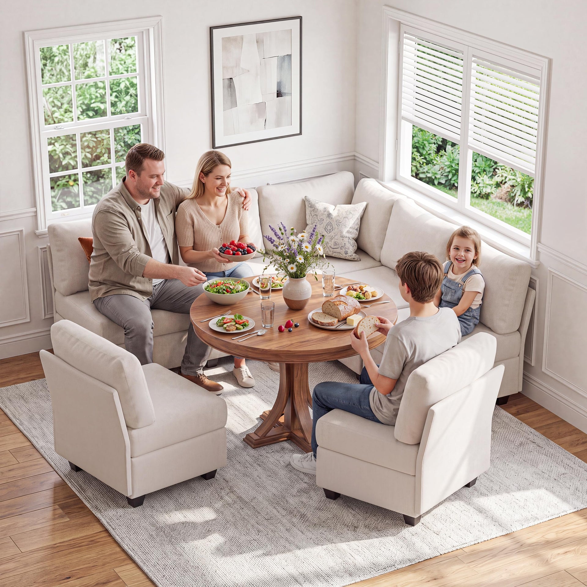Breakfast Nook Bench with Storage