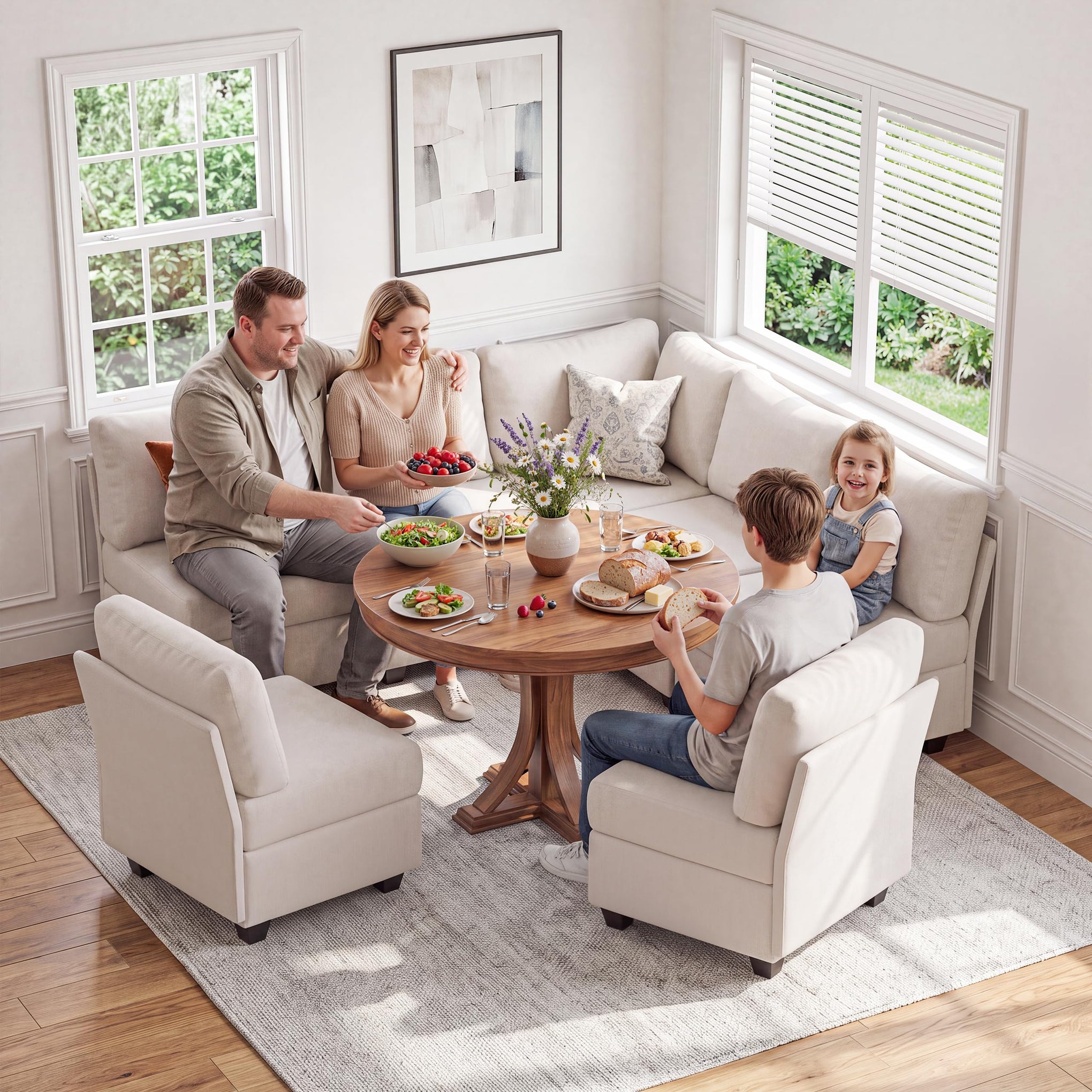 Breakfast Nook Bench with Storage