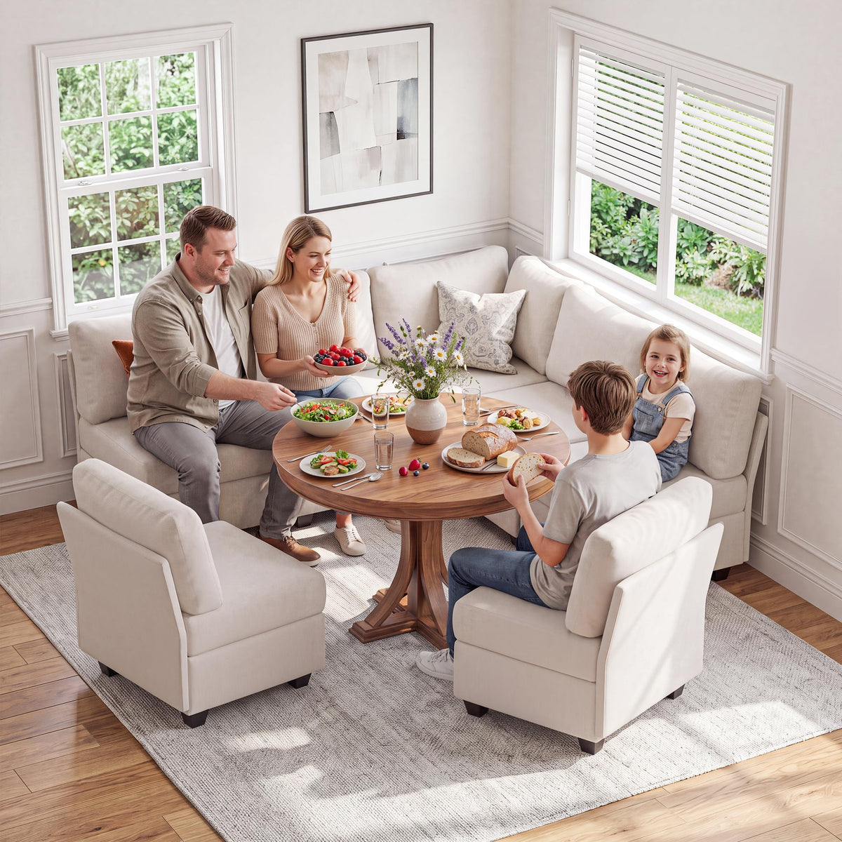 Breakfast Nook Bench with Storage