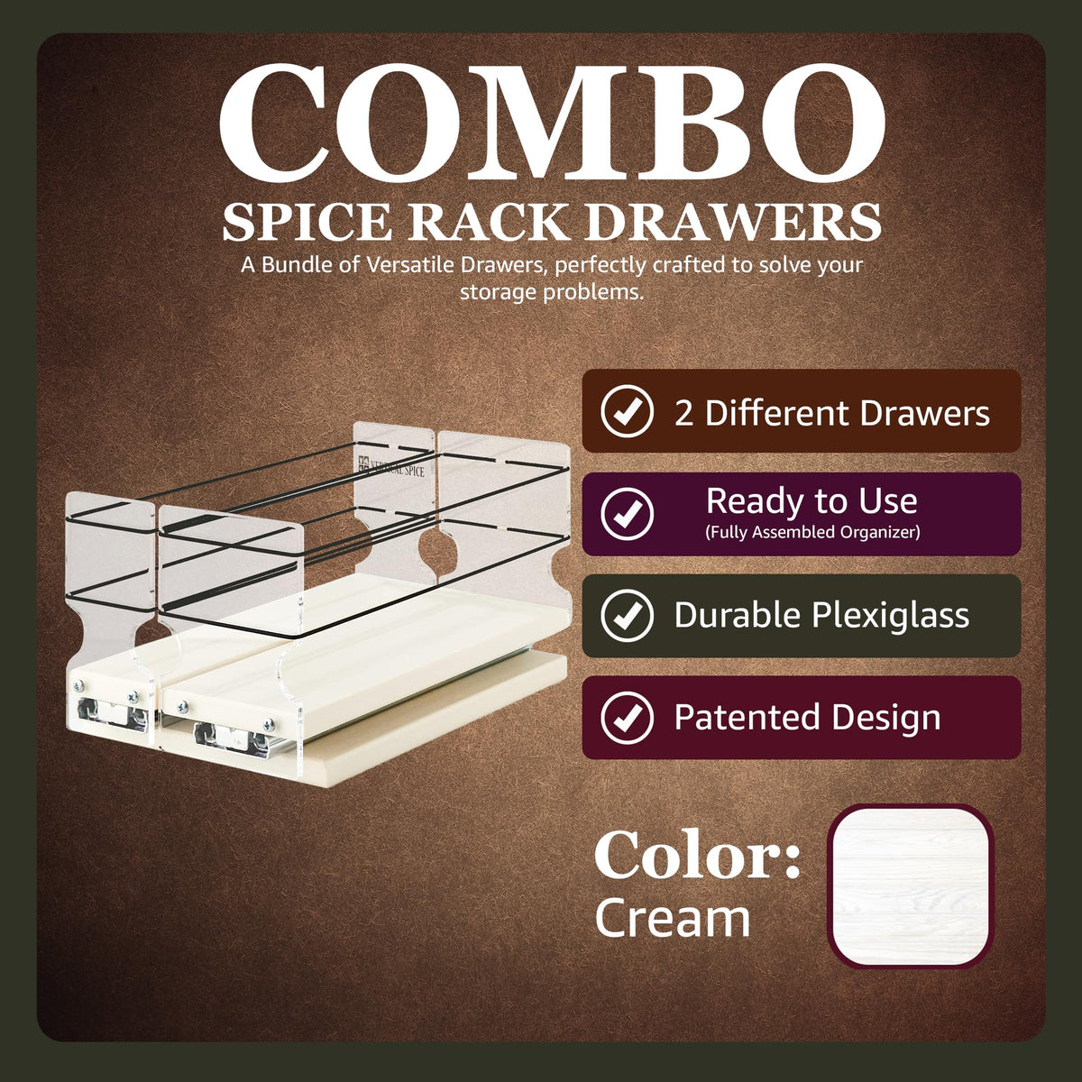 Combo Spice Rack Drawer
