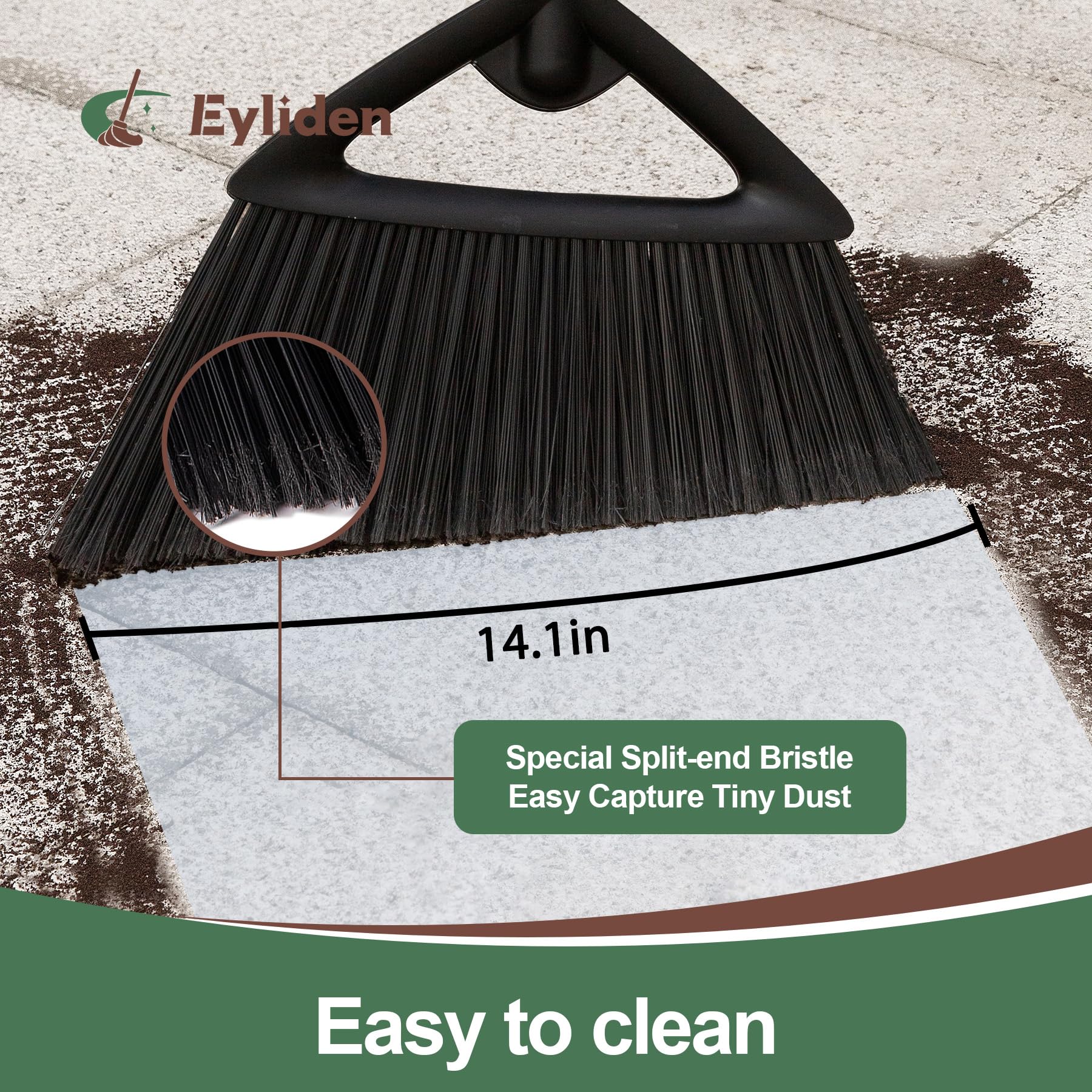 Angle Broom with 57" Long Handle