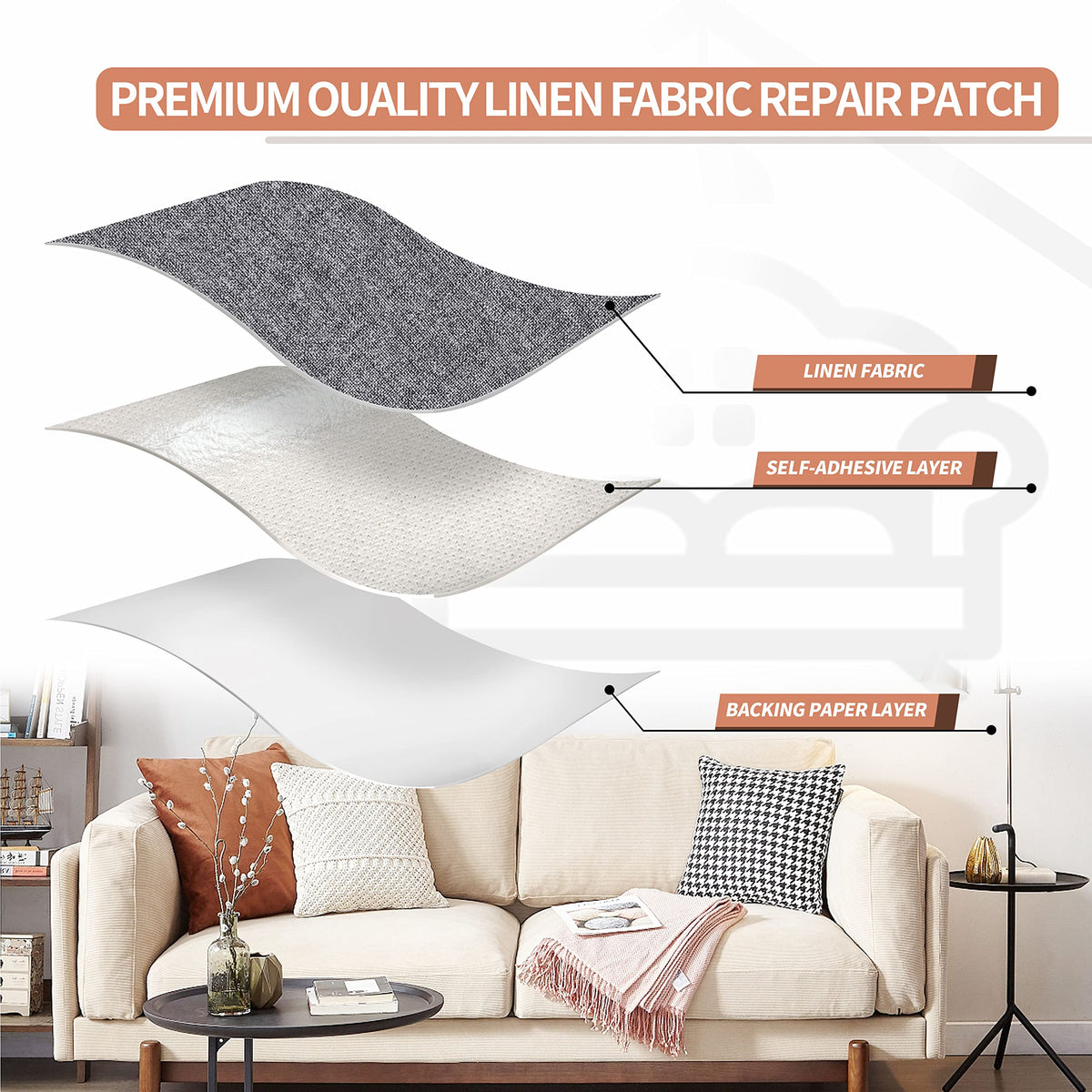 Fine Linen Fabric Patches