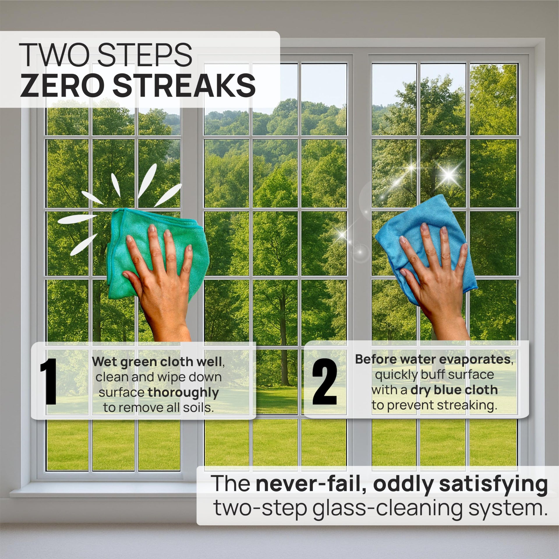 Claro 2 Step Glass Cleaning Cloth 8