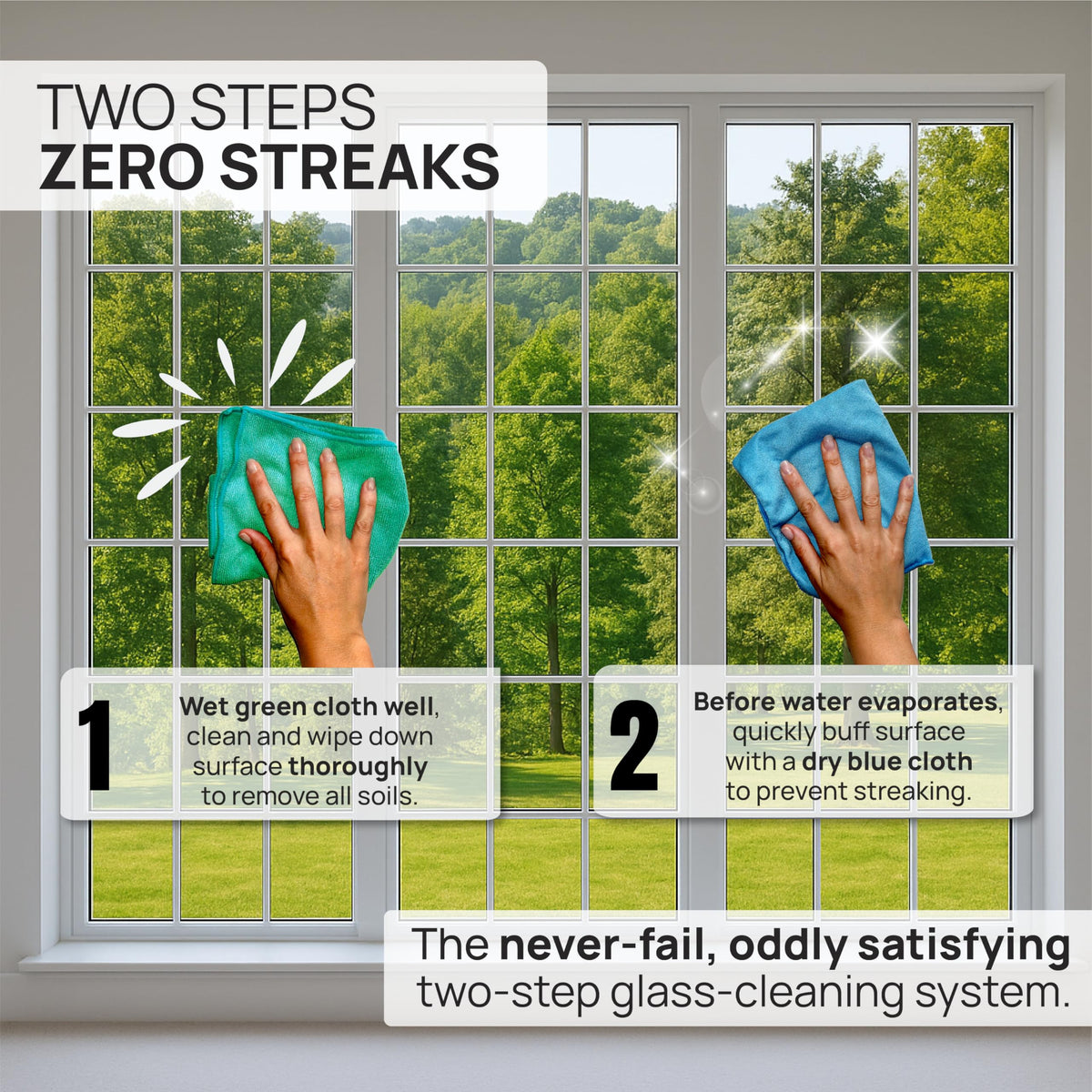 Claro 2 Step Glass Cleaning Cloth 8