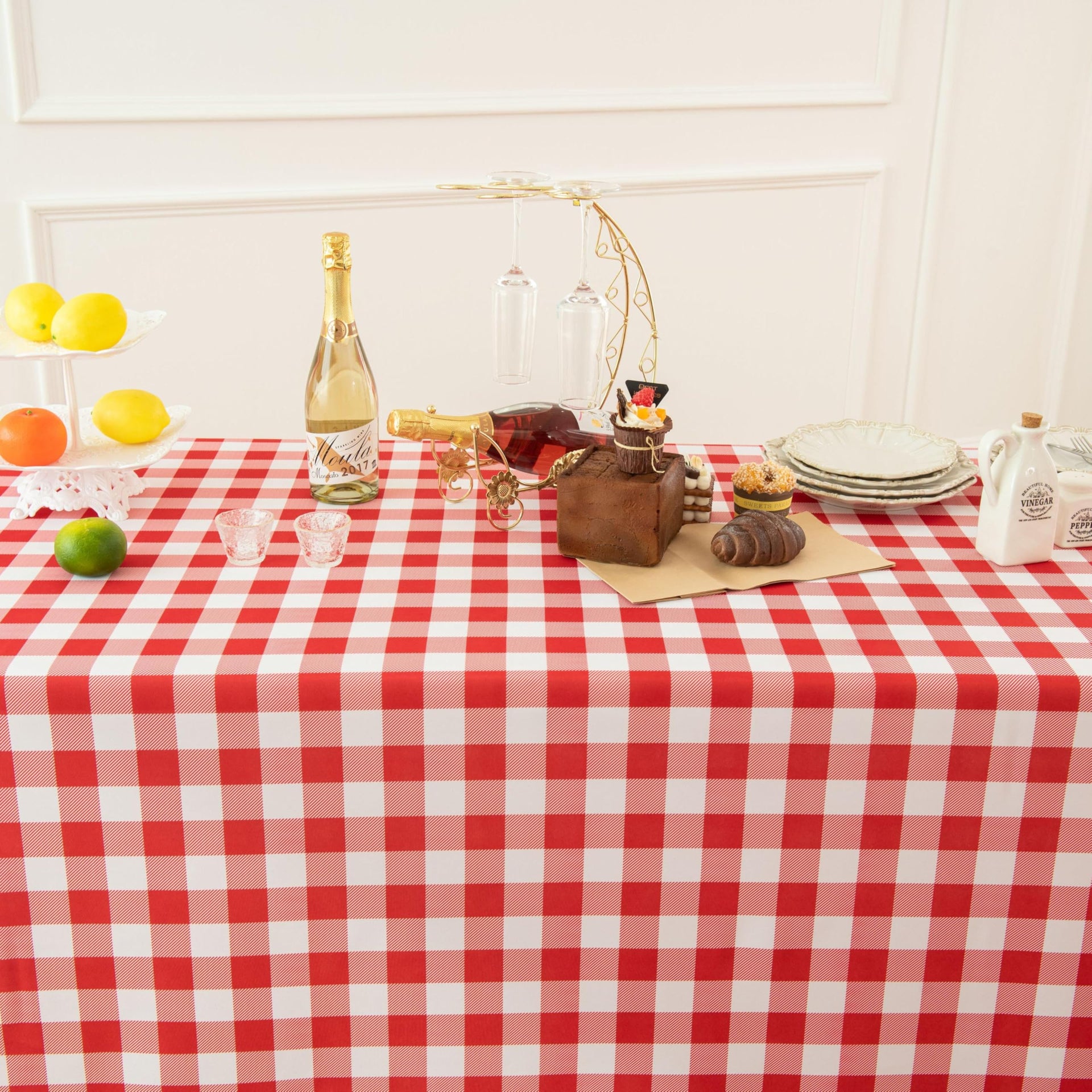Classic Gingham Buffalo Tablecloth Fabric