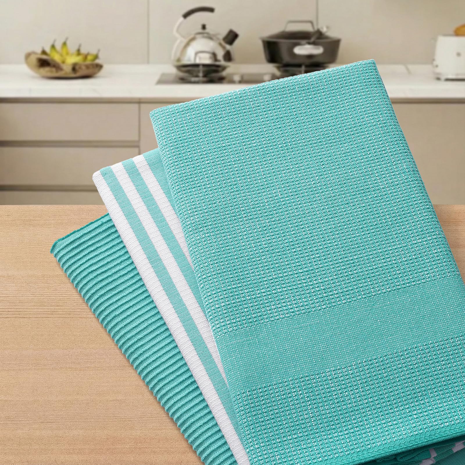Cotton 380 GSM Premium Kitchen Towels (9 Count)