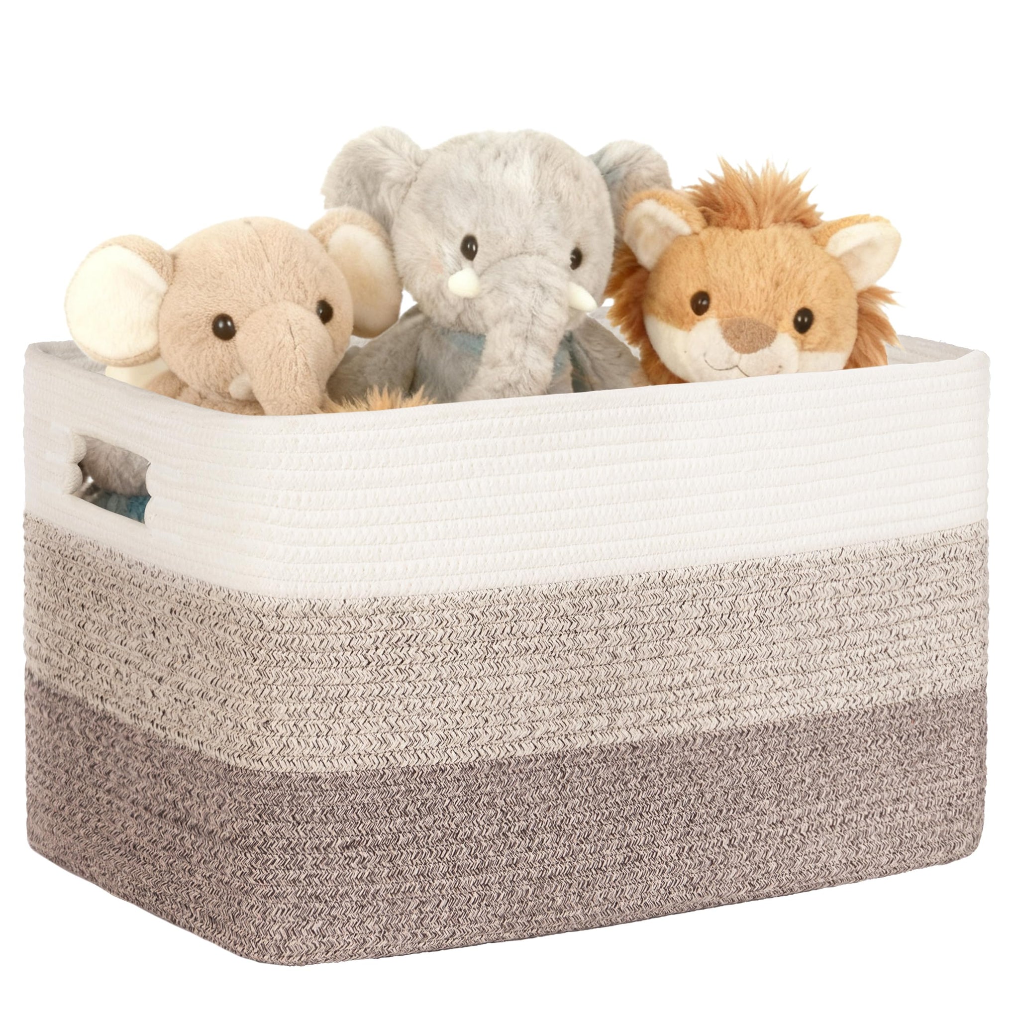 45L Small Woven Laundry Basket Hamper with Handles