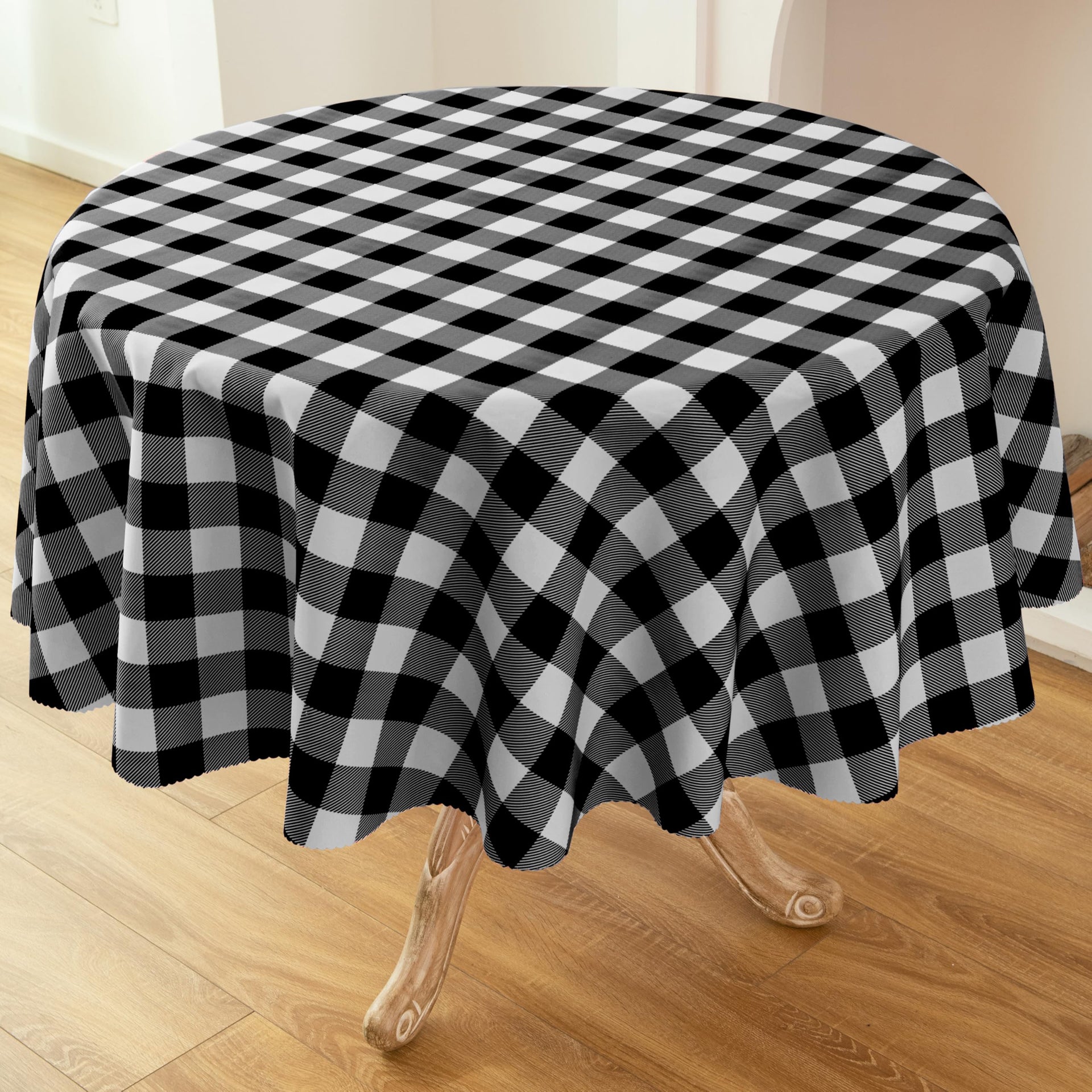 Waterproof Plaid Tablecloth Fabric