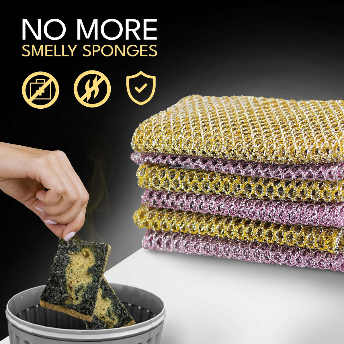 Non Scratch Dish Scrubbers (24 Count)