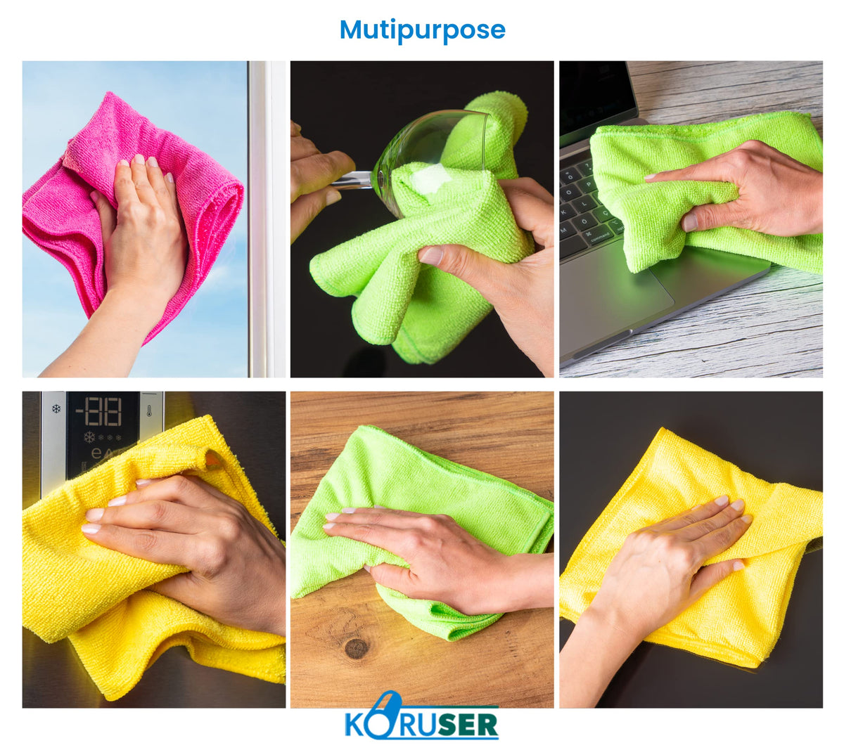 Microfiber Cleaning Cloths (12 Count)
