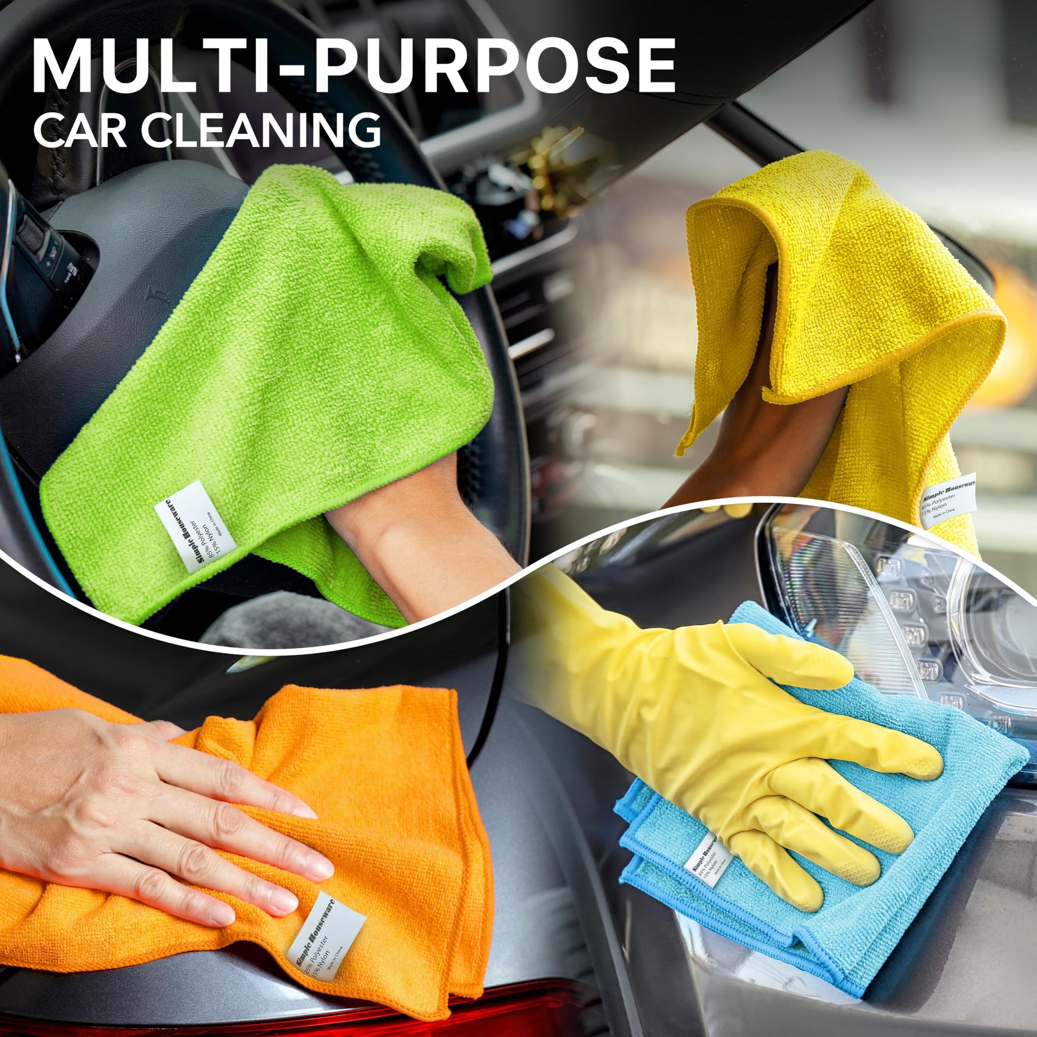 12" x 16" Microfiber Cleaning Cloth 150 Pack (150 Count) - ModHome Supplies