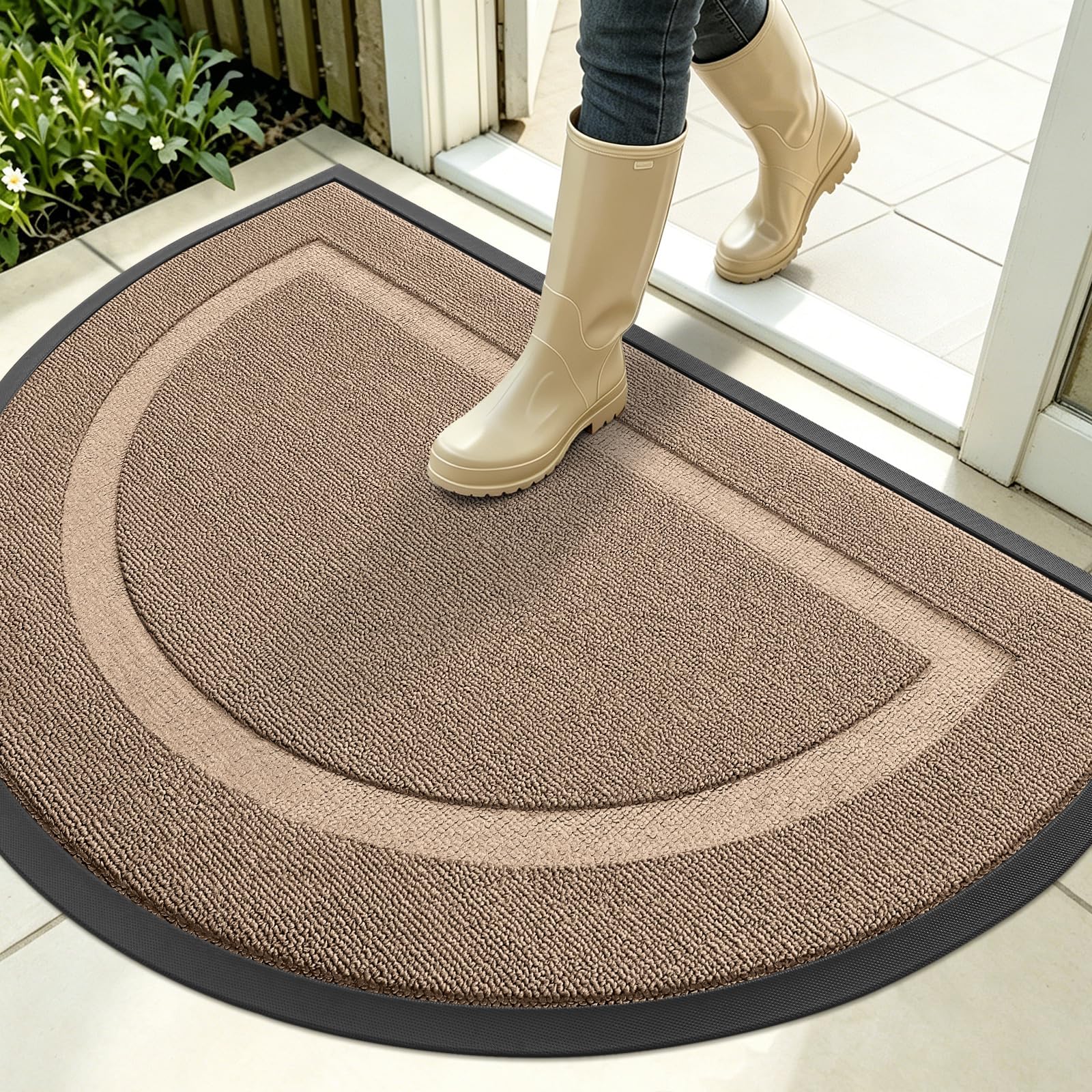 Half Circle Front Door Mat Outside 35x23 All