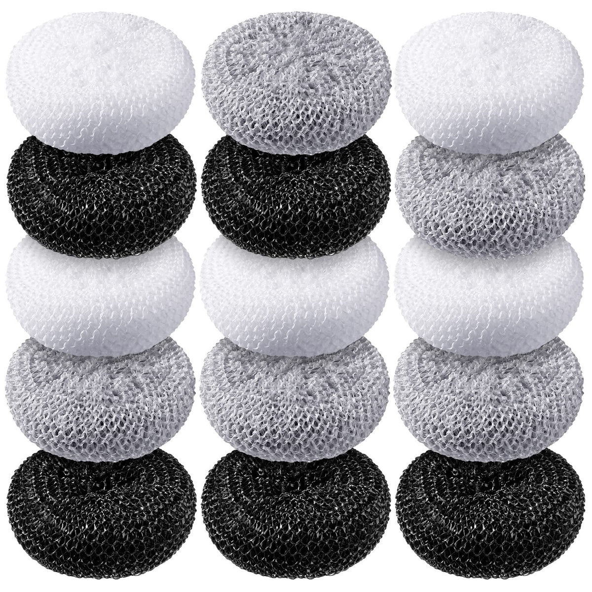 15 Pcs Plastic Dish Scrubbers