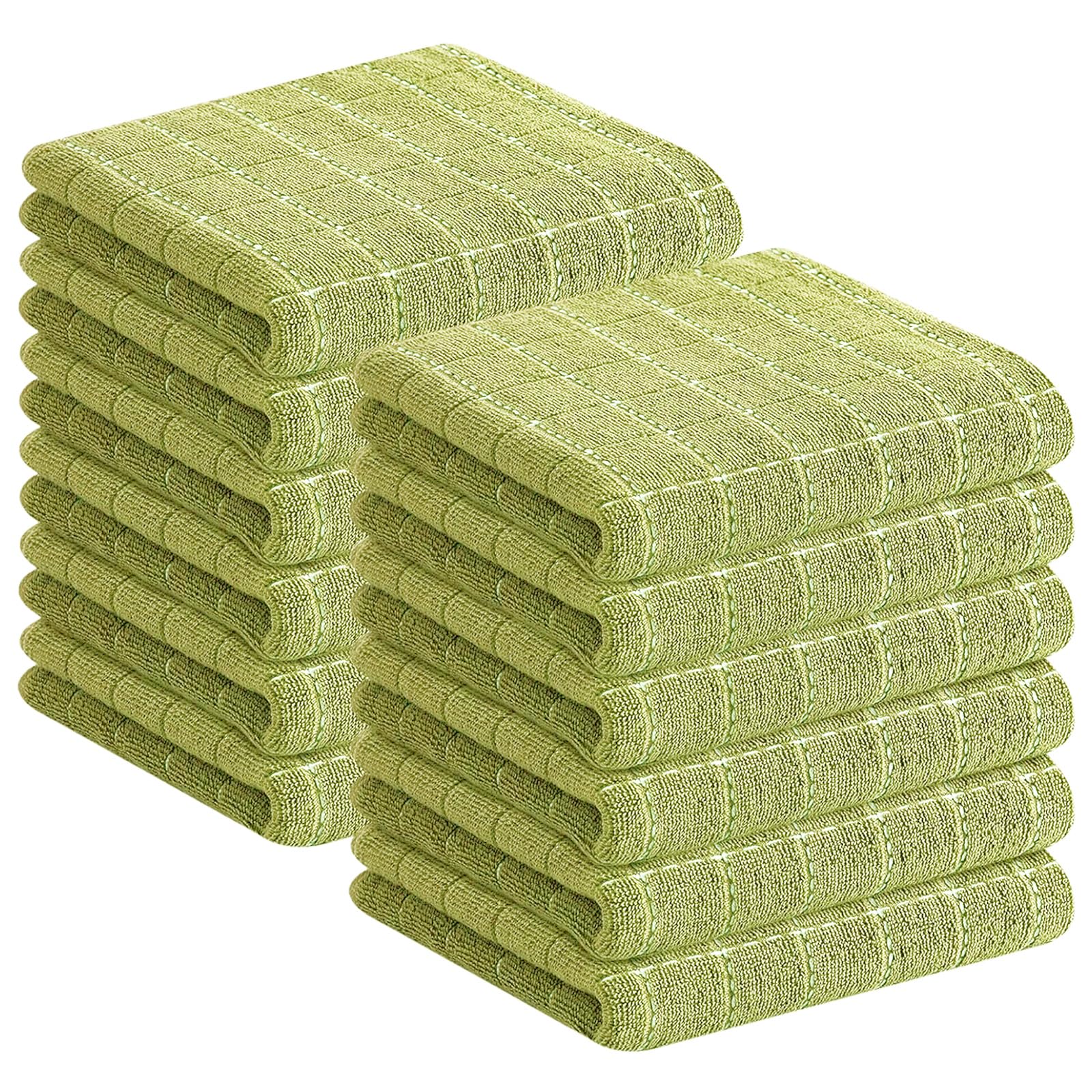 100% Cotton Terry Kitchen Towels (12 Count)