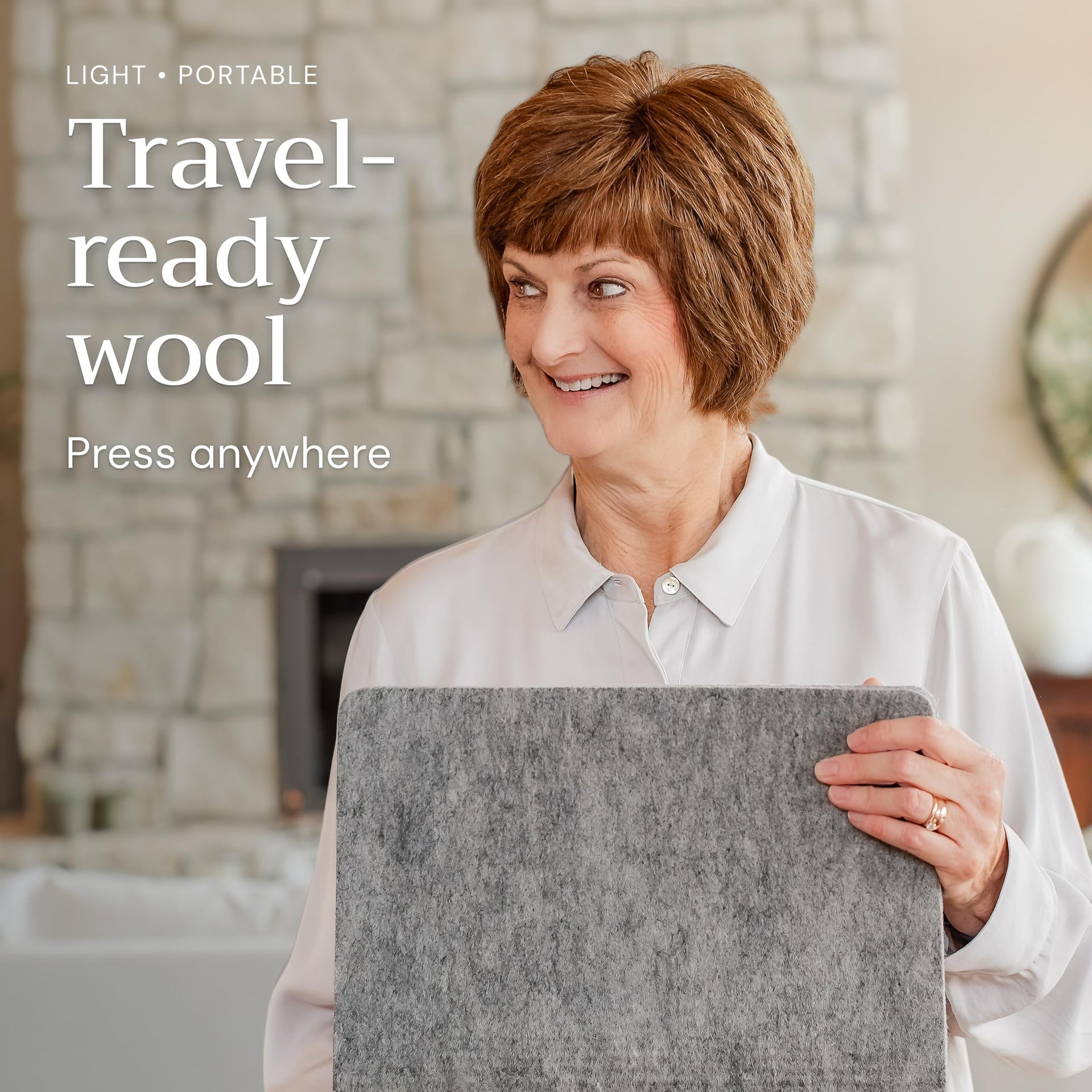 Merino Wool Pressing Mat for Quilting 17" x 13.5" 100% Merino Wool Pressing Mat for Quilting and Ironing