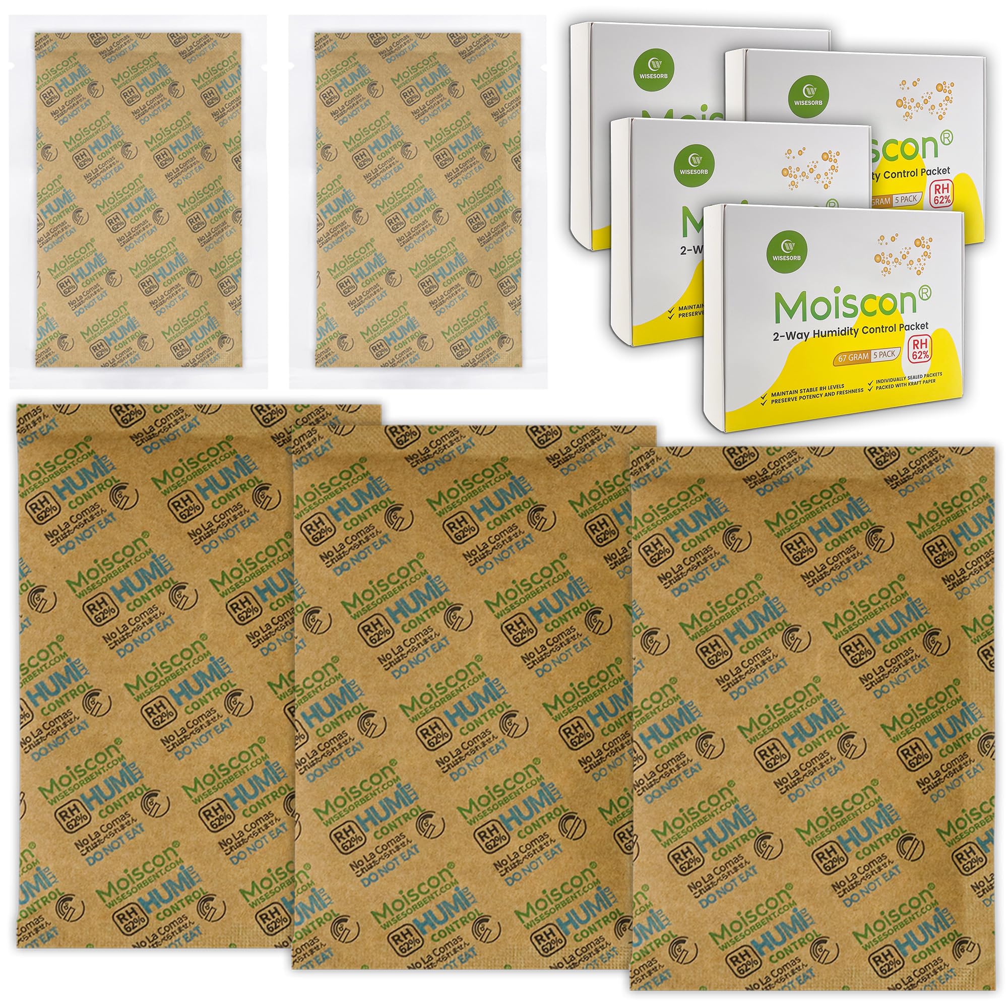 62% Two Way Humidity Control Packs