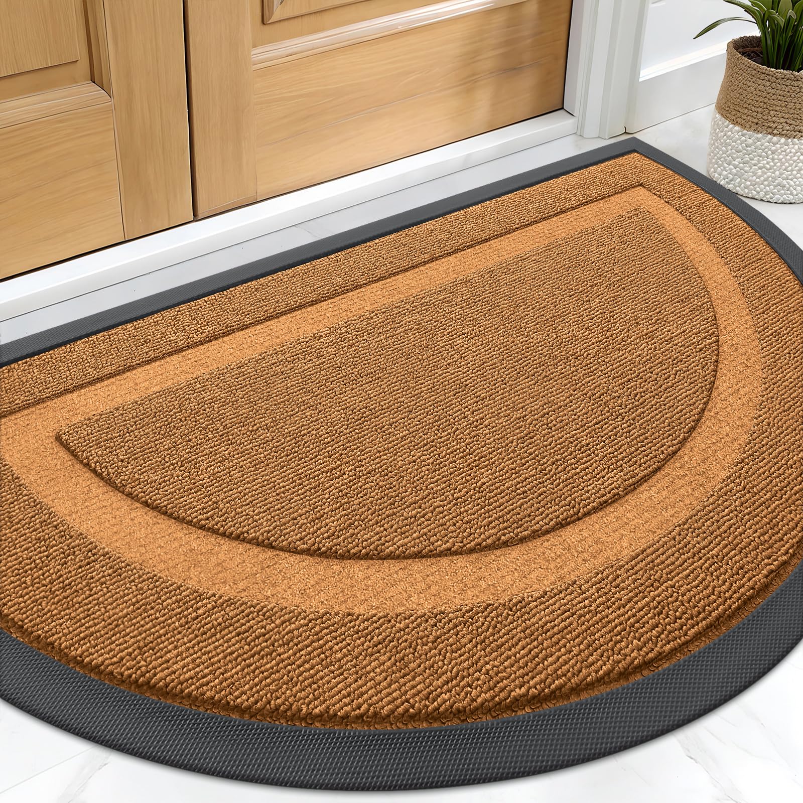 Half Circle Front Door Mat Outside 29.5x17 All
