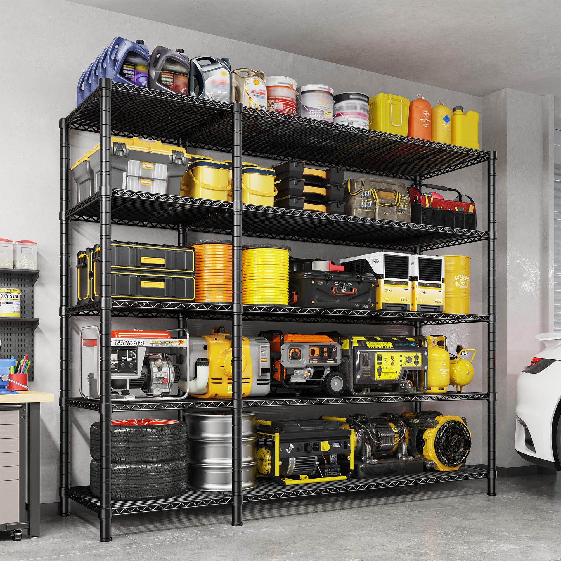 52.36" W Storage Shelves (5 Count)