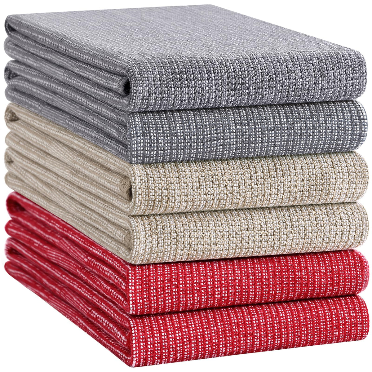 380 GSM Cotton Premium Kitchen Towels 6 Pack (6 Count)