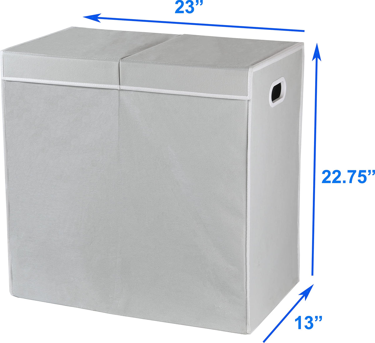 Double Laundry Hamper with Lid & Removable Bags