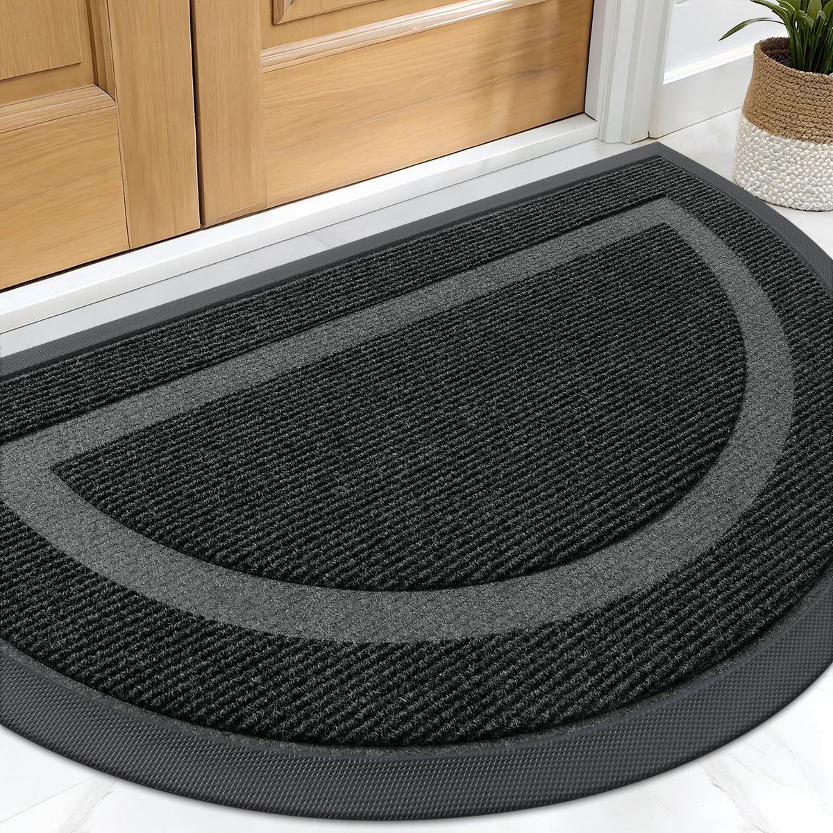 Half Circle Front Door Mat Outside 29.5x17 All