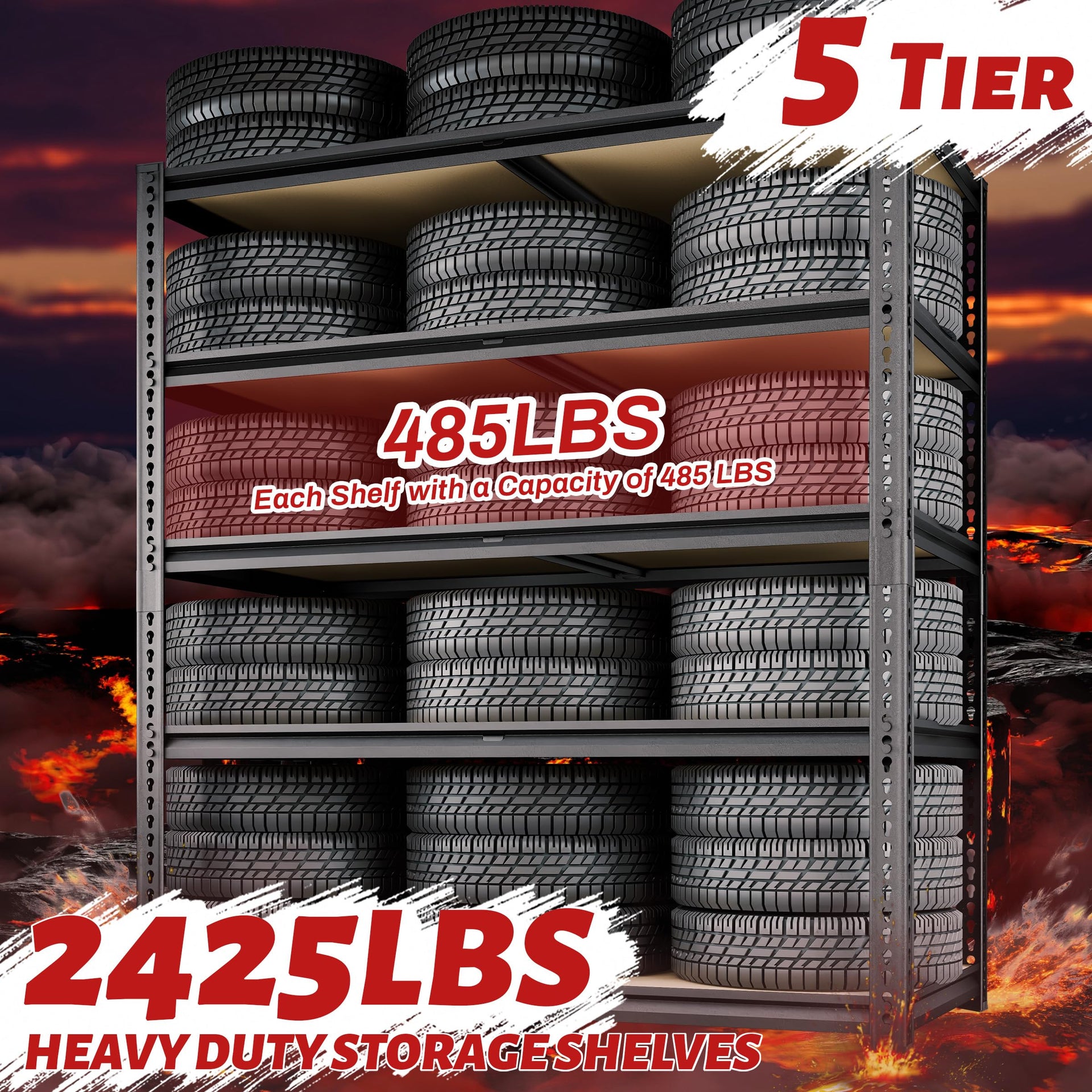 Storage Shelves (5 Count)