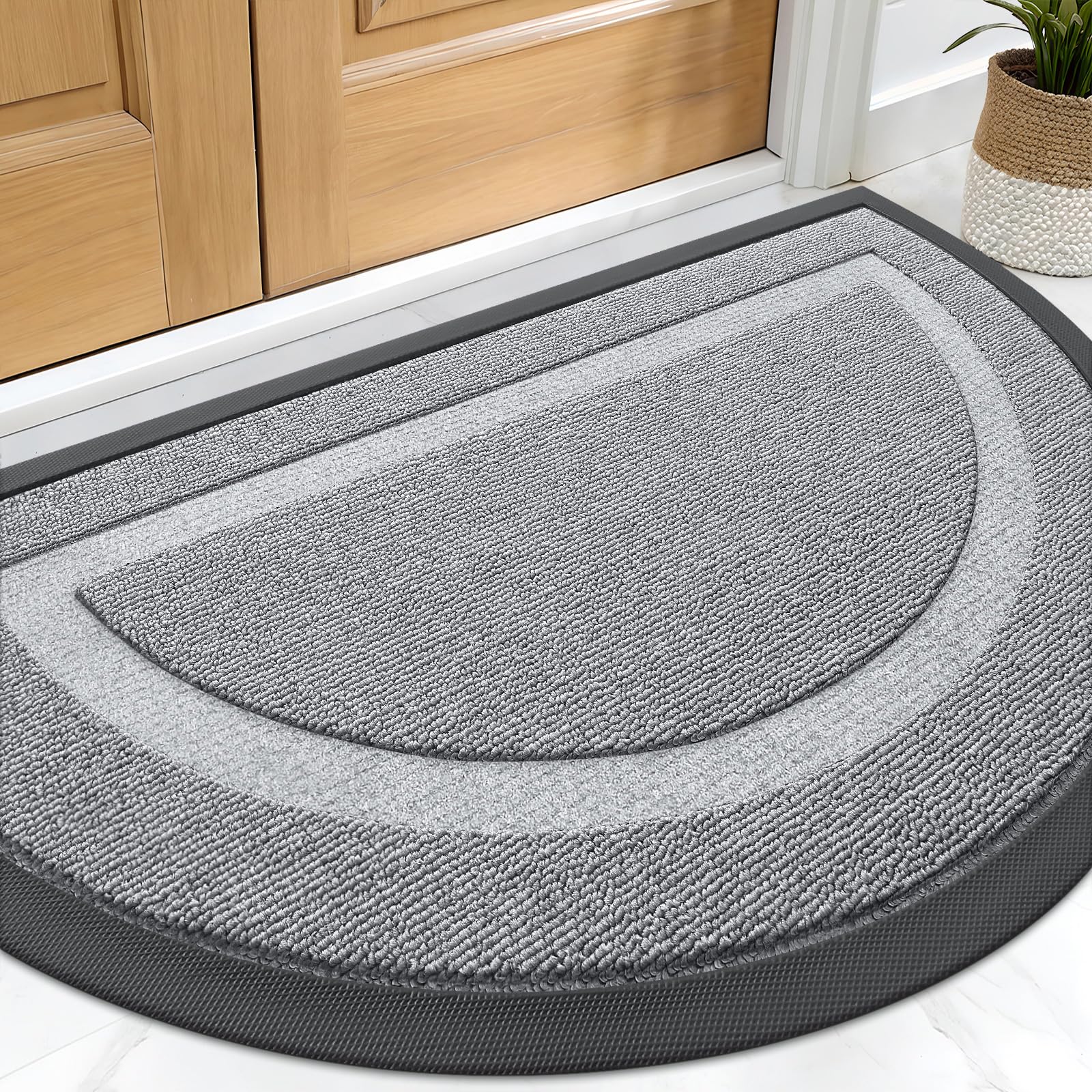 Half Circle Front Door Mat Outside 29.5x17 All