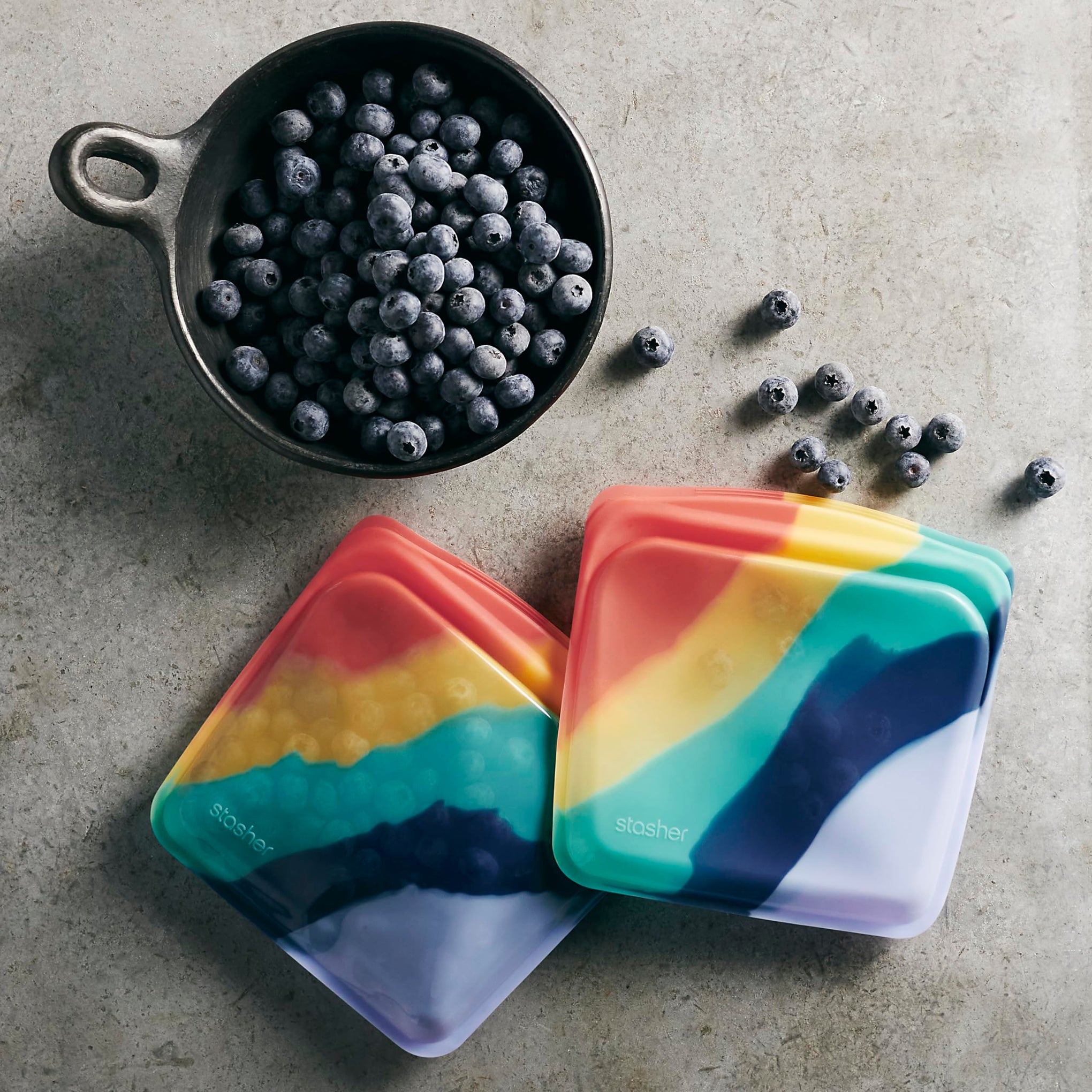 Silicone Reusable Food Storage Bags (6 Count)