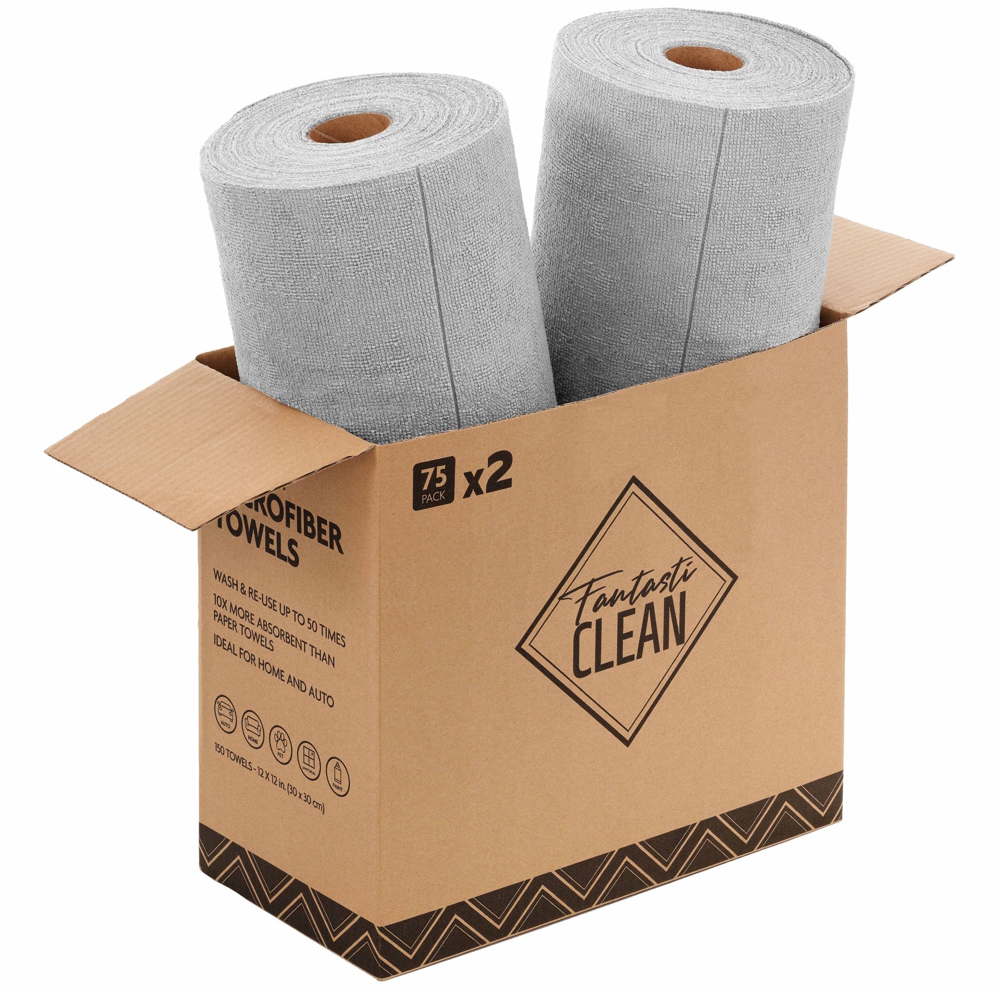 Microfiber Cleaning Cloth Rolls (150 Count)