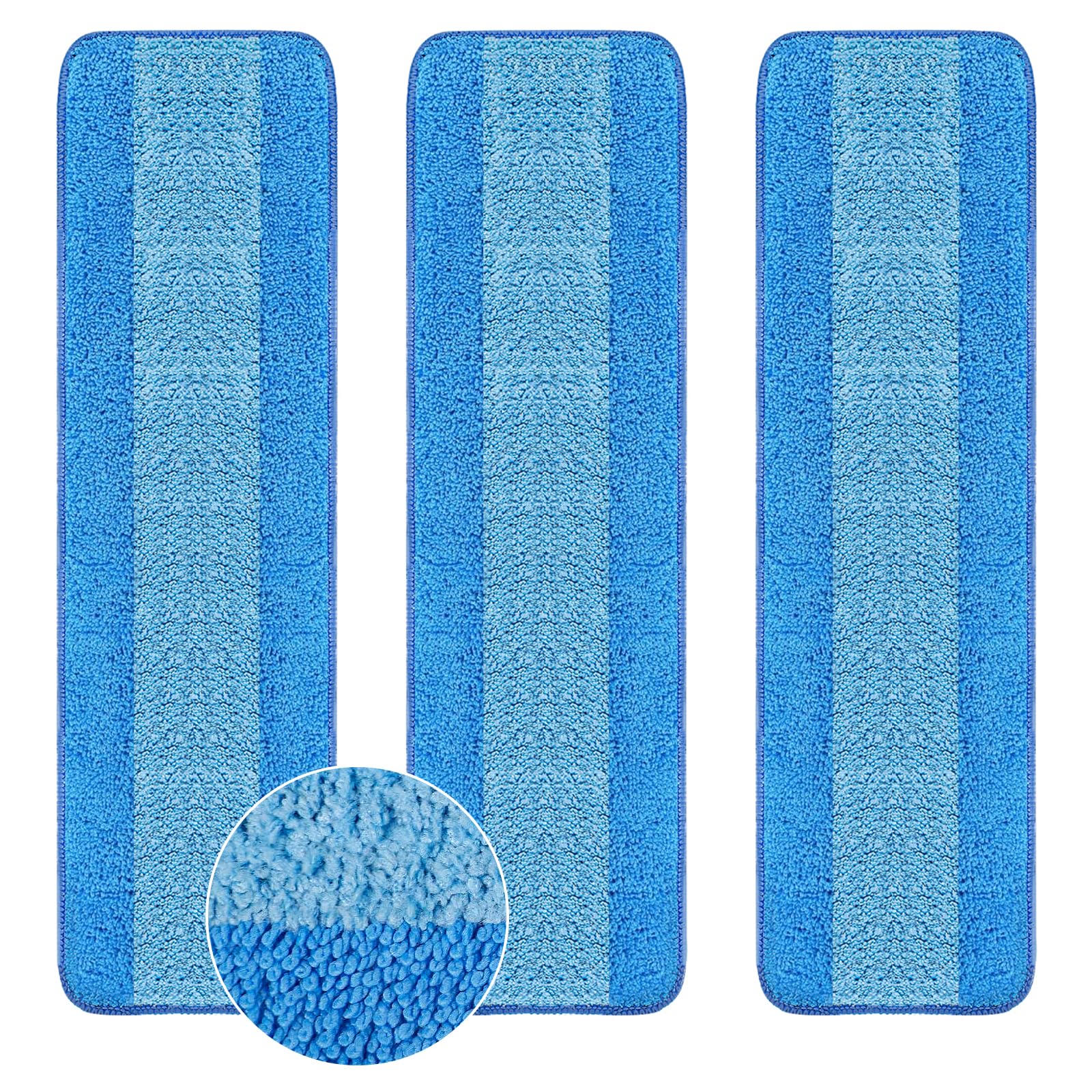 3 Pack Microfiber Cleaning Pads are Compatible with Bona Mop (3 Count)