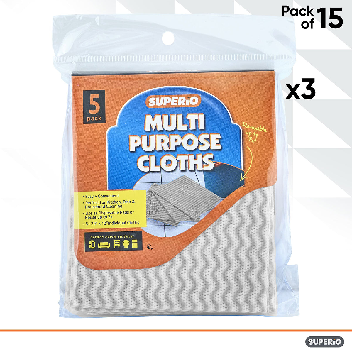 Handy Wipes For Kitchen Multi (15 Count)