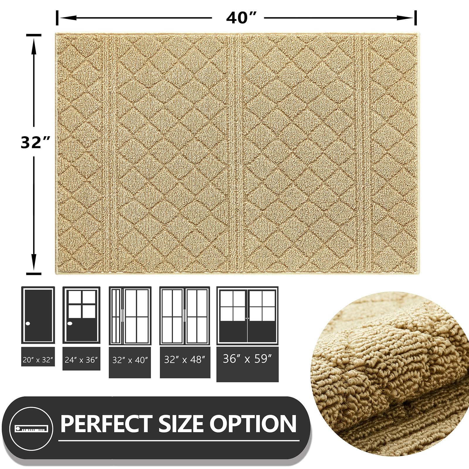 Front Door Mat 32" x 40"