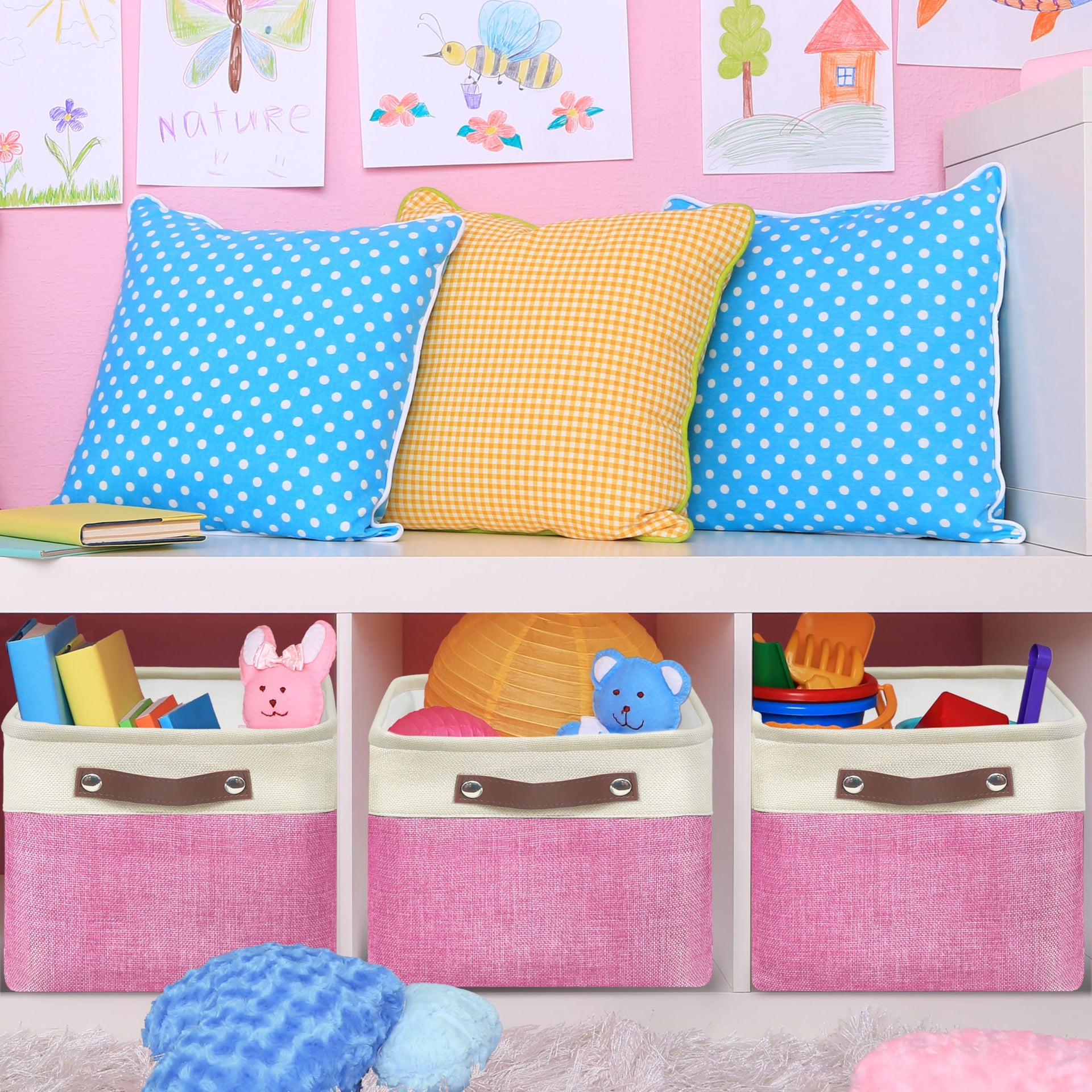15" x 11" Large Fabric Storage Bin (3 Count)