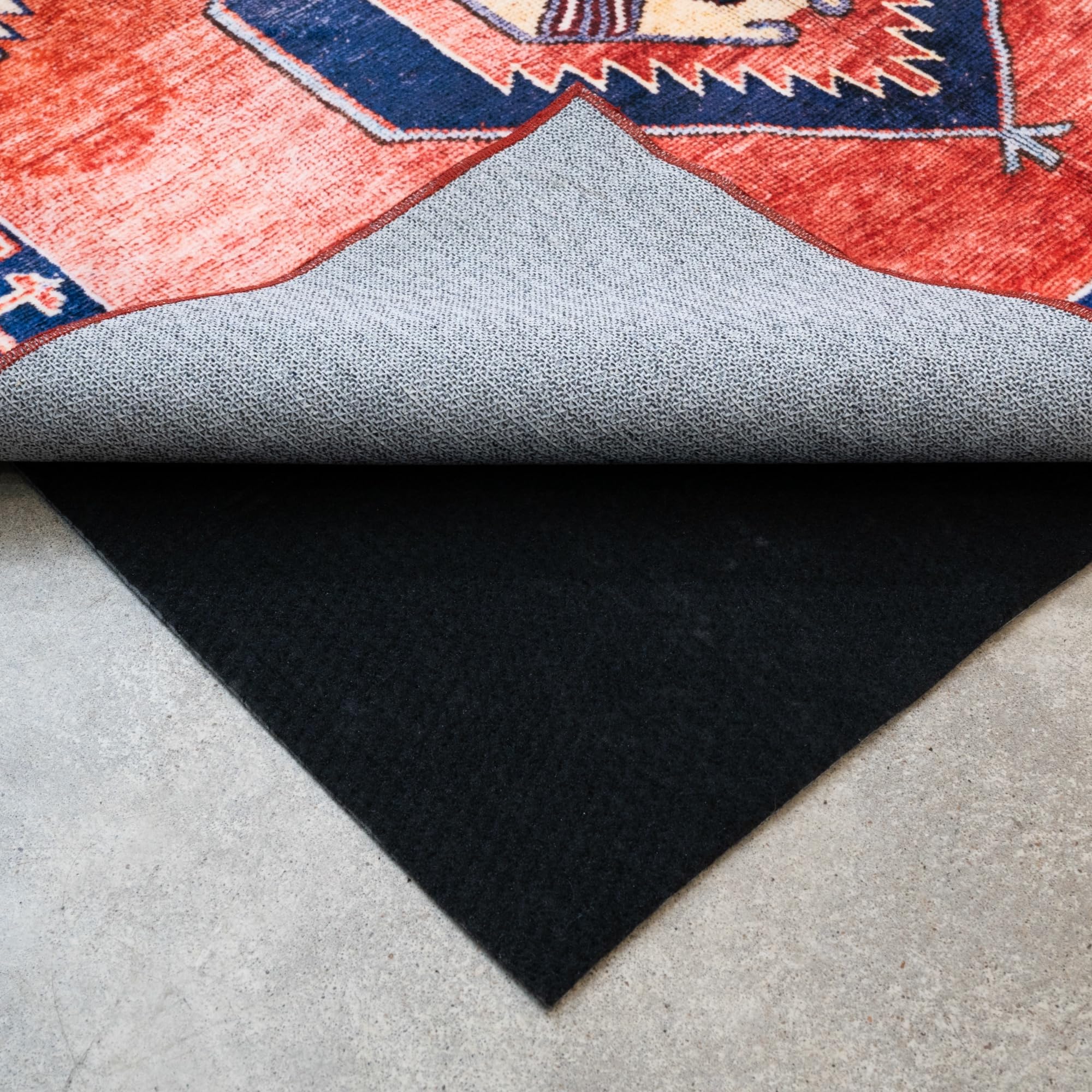 Hold-a-Rug Plush 2' x 4' Nonskid, Nonslip Rug Pad, Reversible Gripper, ¼ Thick, Safe for All Floors and Carpet, Keep Area Rugs Secure (8 Sq Ft)