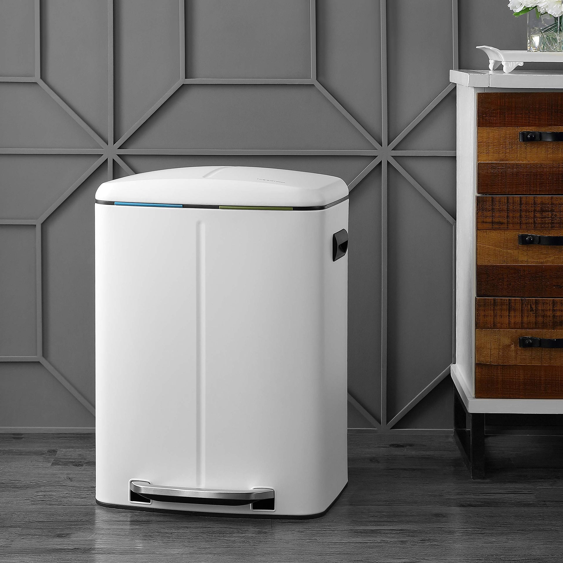 Marco 10.6 Gal Double Bucket Step Trash Can