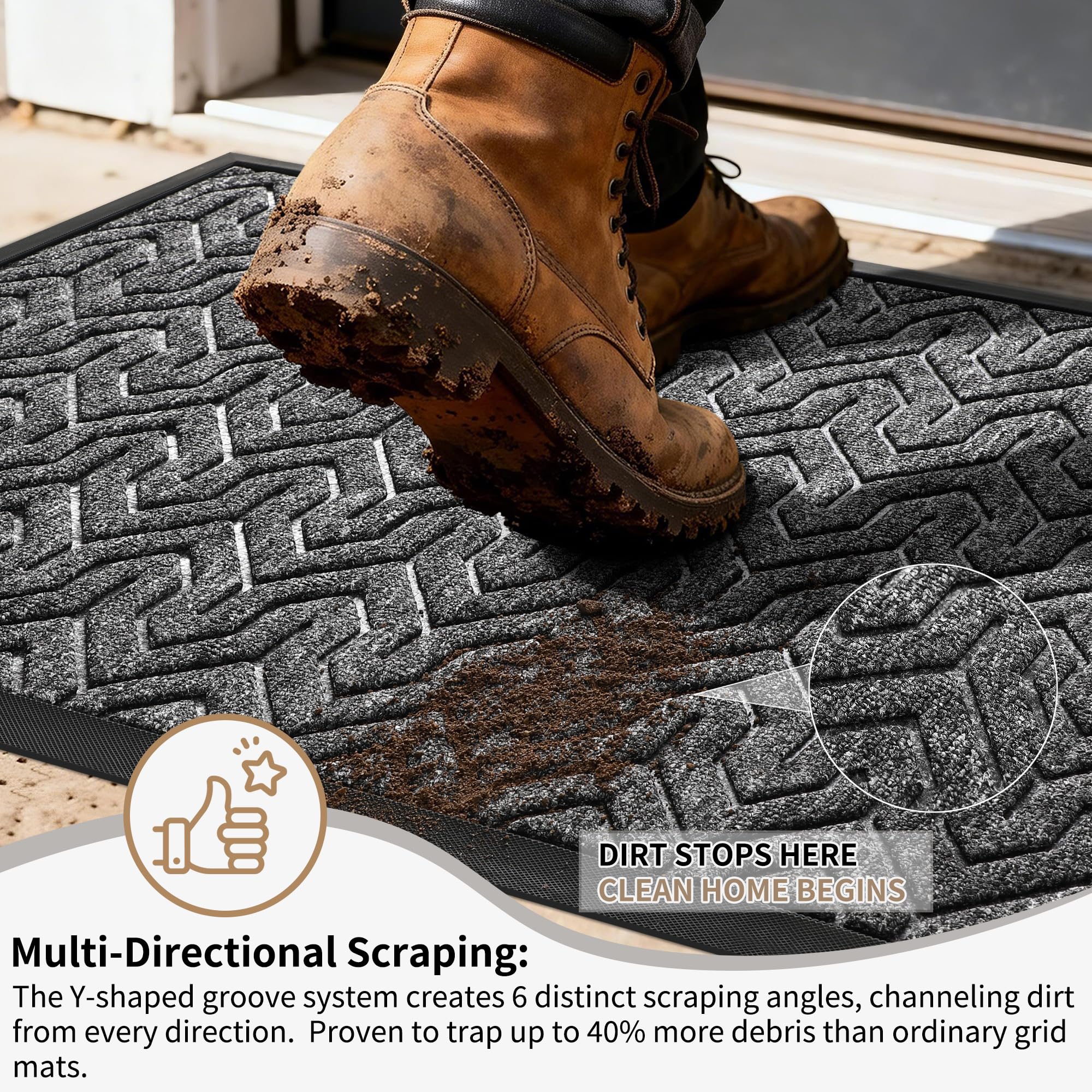 Large Door Mat Outside Entrance 36x24