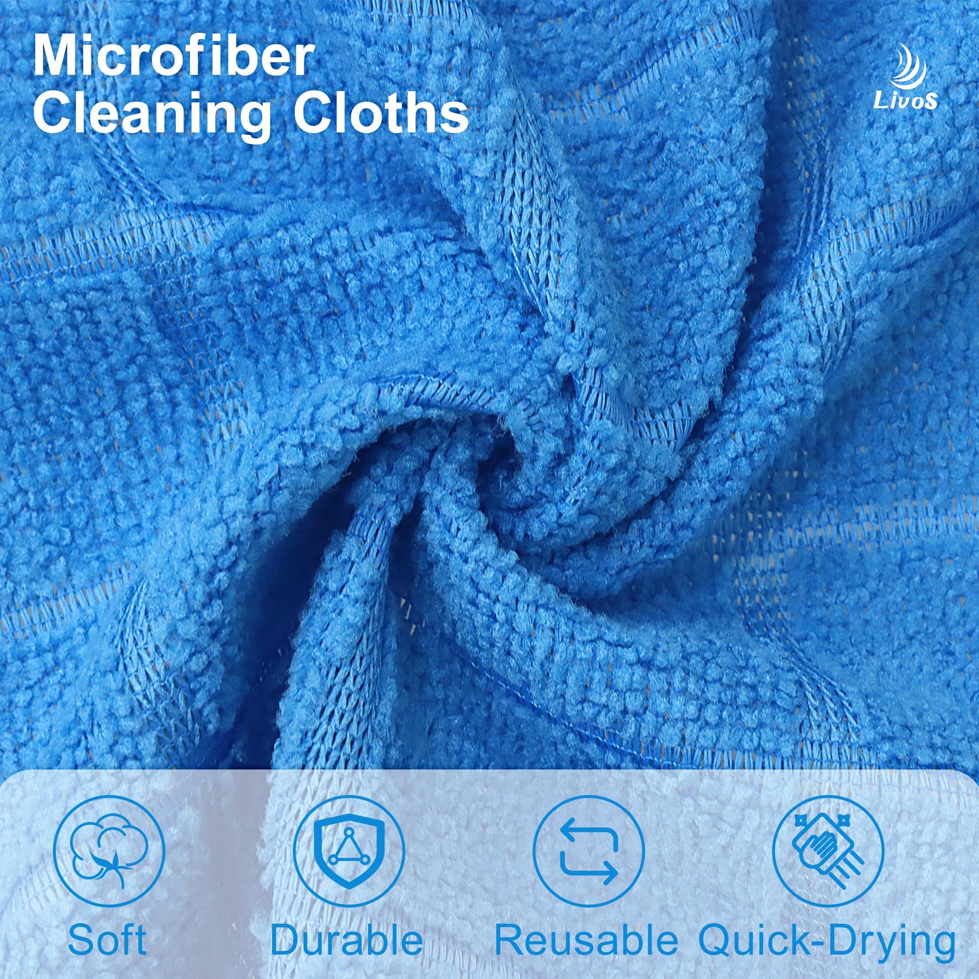 Microfiber Cleaning Cloth Roll (80 Count)