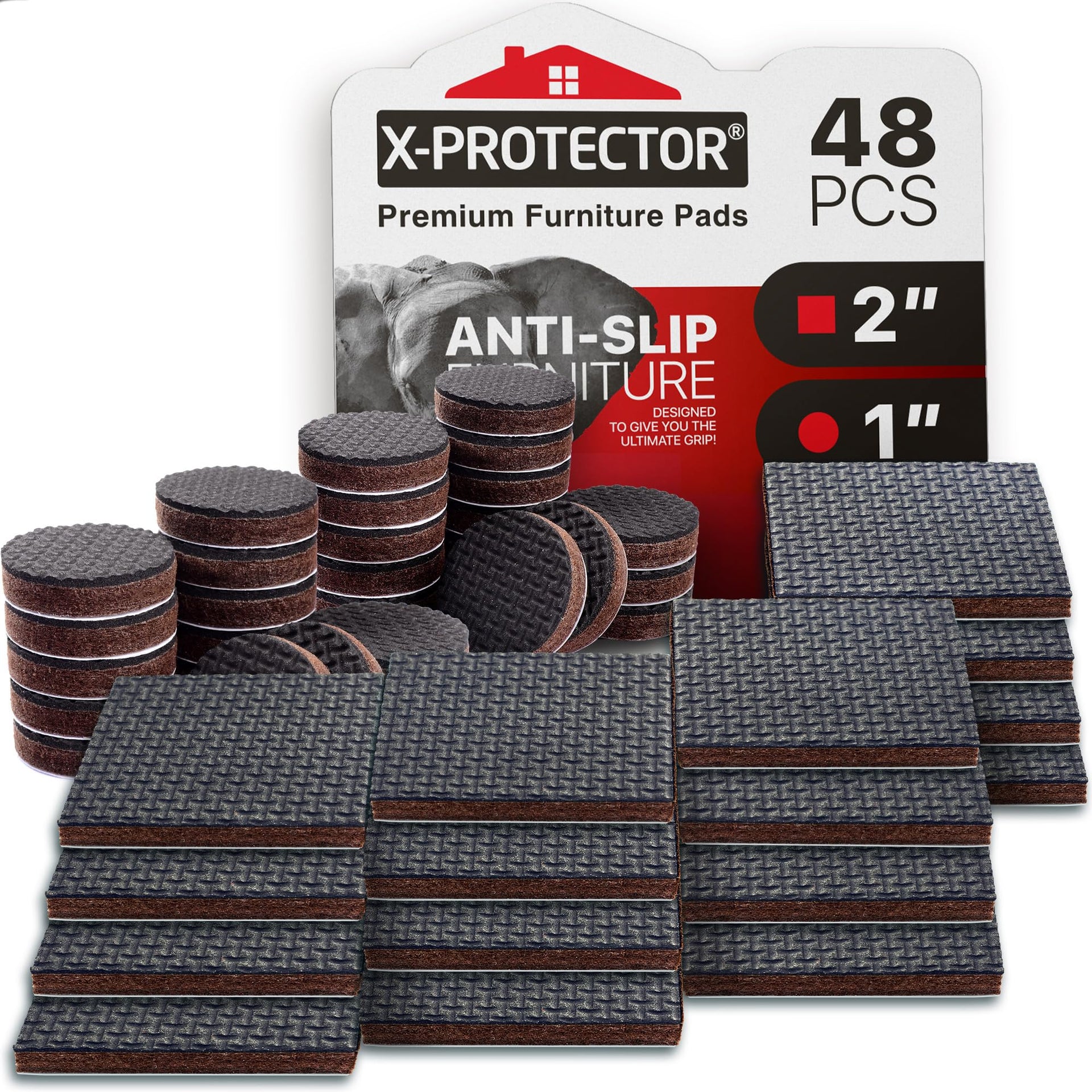 Non Slip Furniture Pads X (48 Count)