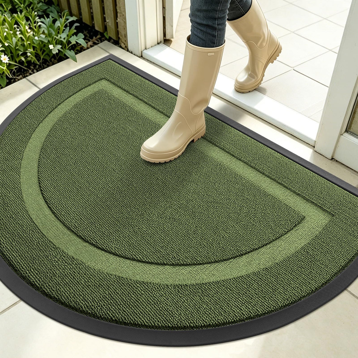 Half Circle Front Door Mat Outside 35x23 All