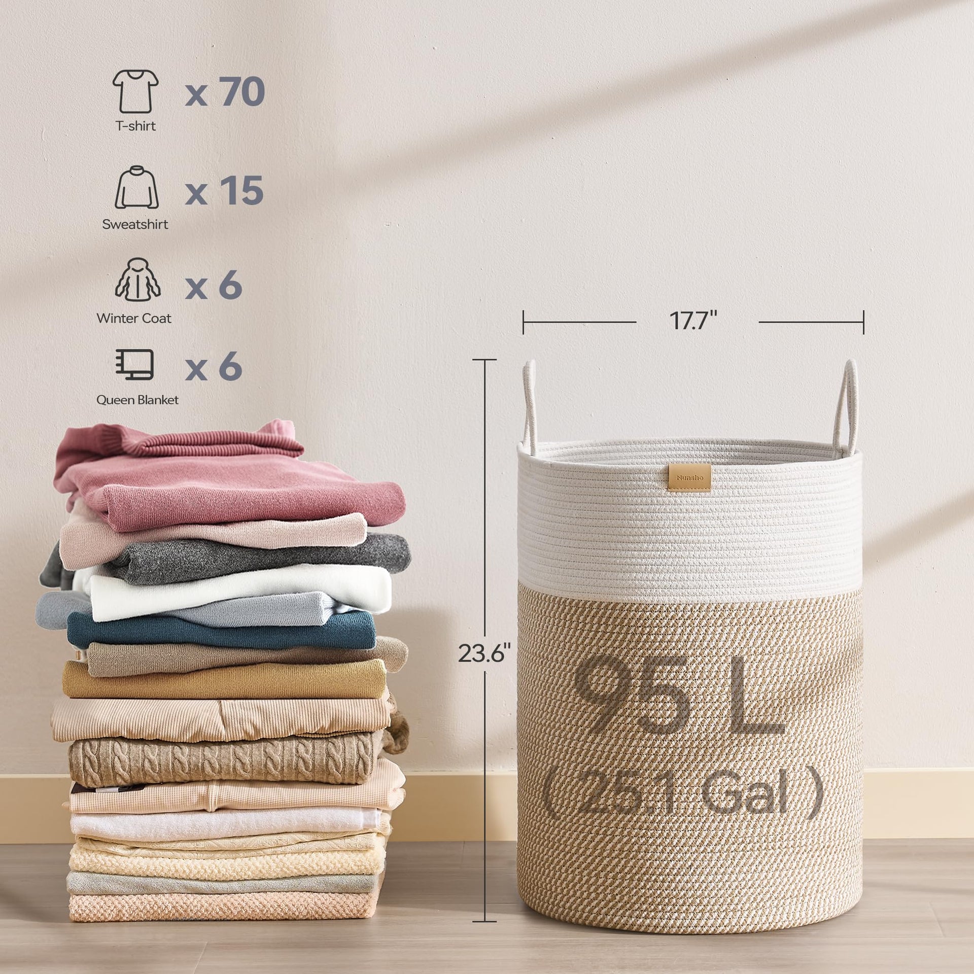 Laundry Hamper 95L