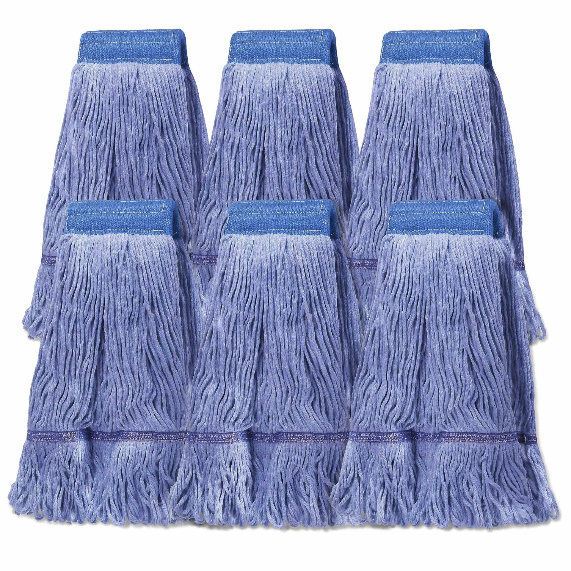 6Pack Heavy Duty Commercial Looped End Cotton Mop - ModHome Supplies