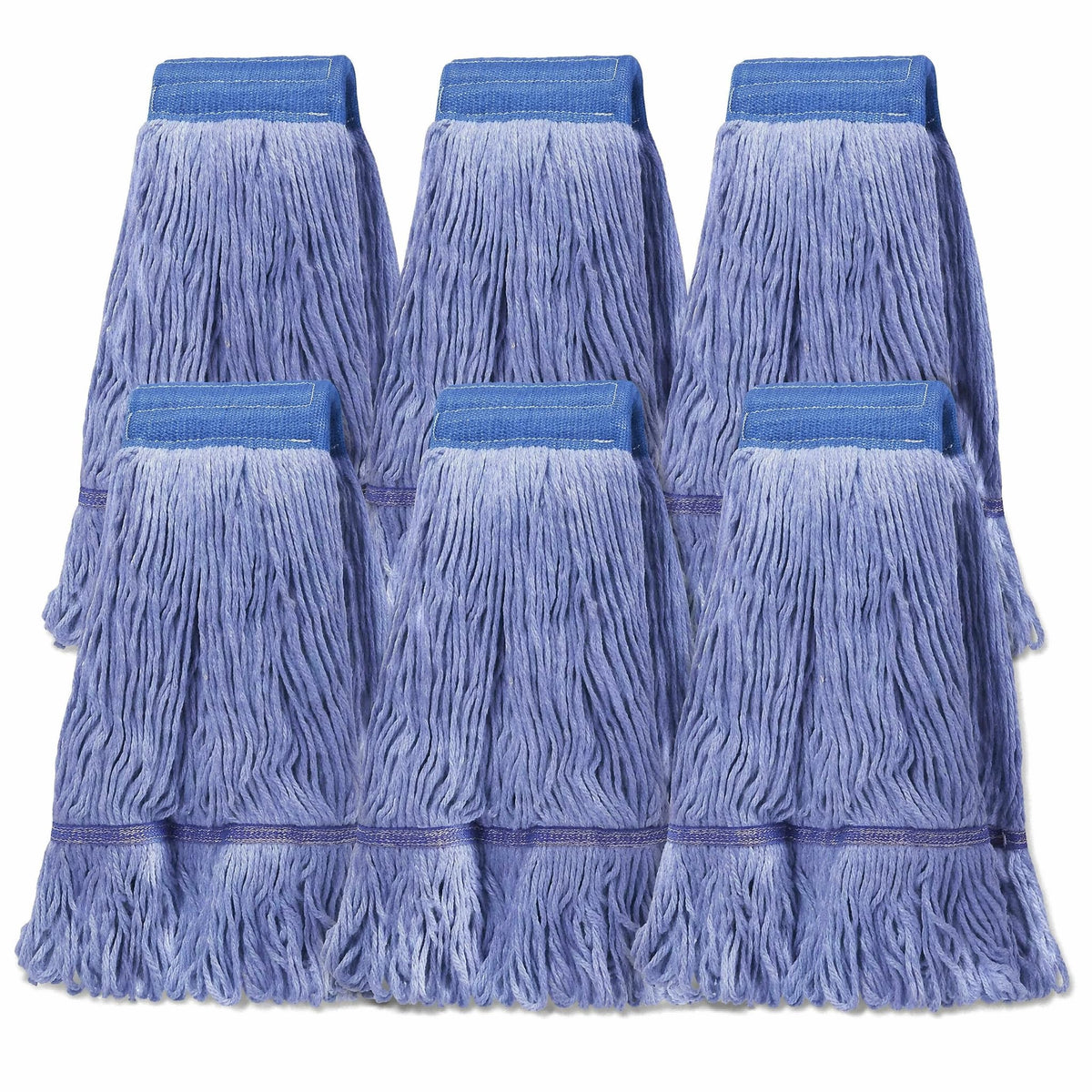 6Pack Heavy Duty Commercial Looped End Cotton Mop - ModHome Supplies