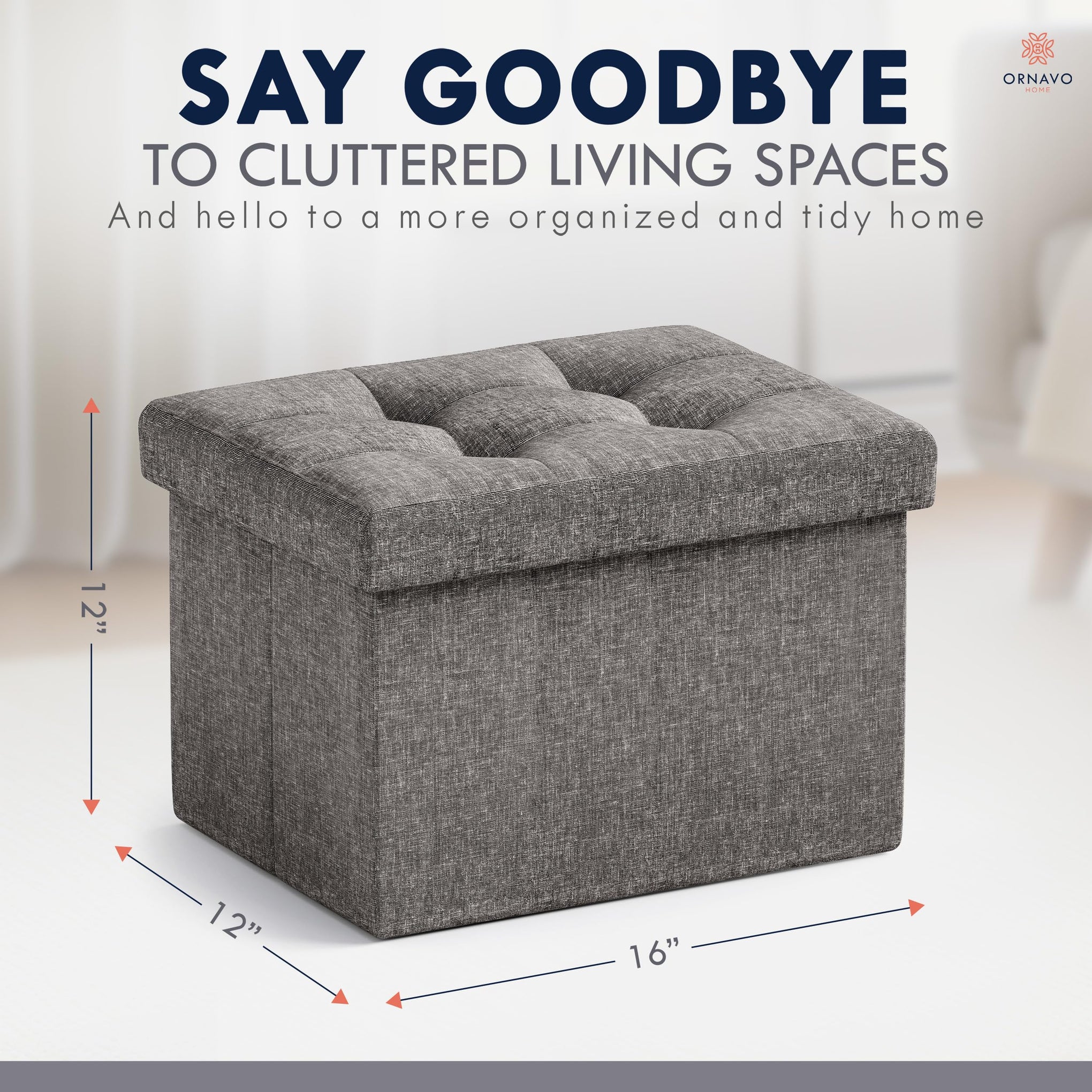 Small Rectangle Ottoman Set of 2 (2 Count)