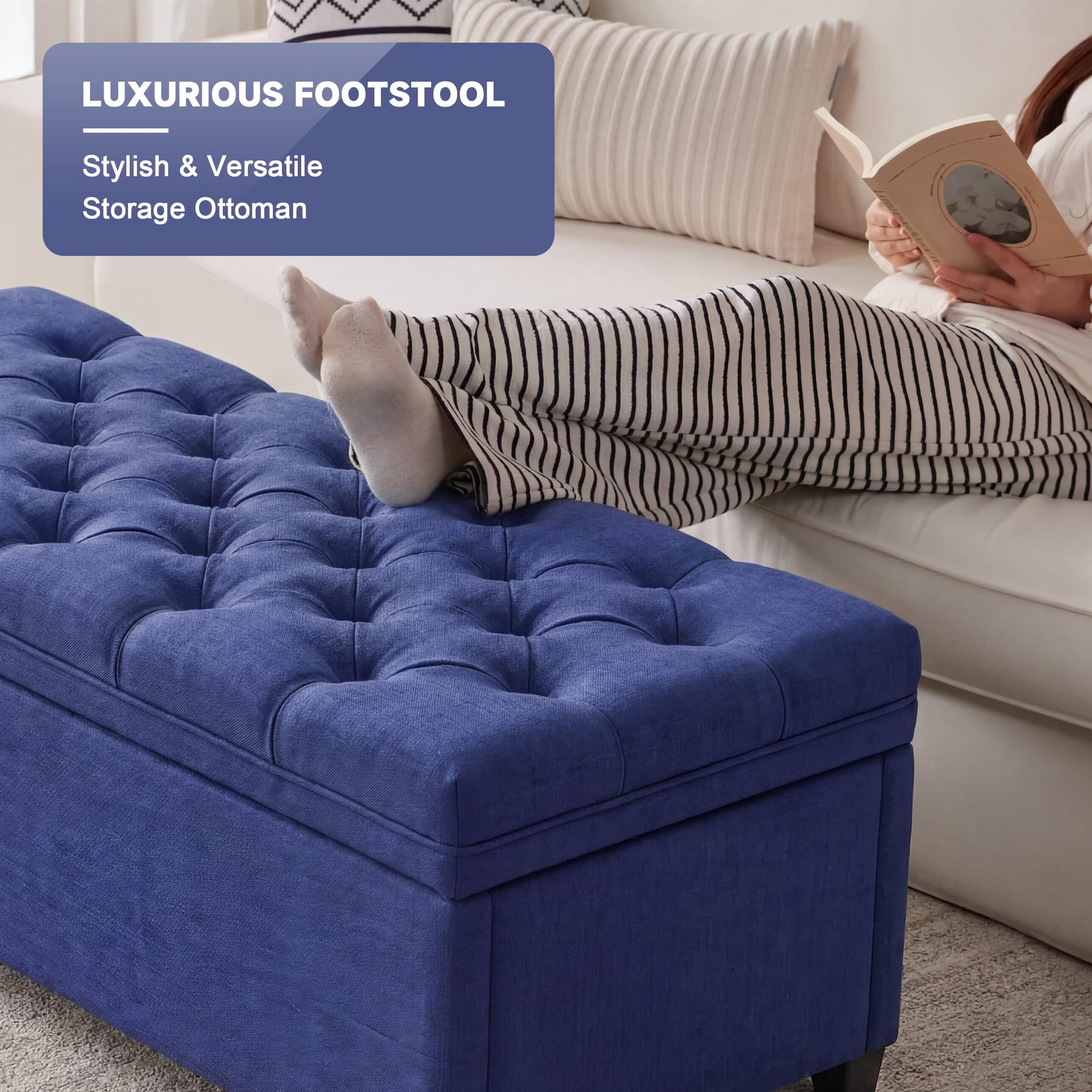 43 Inch Storage Ottoman