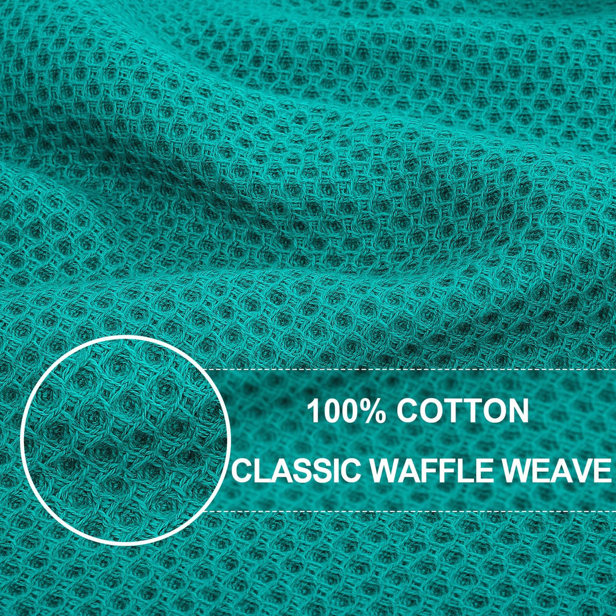 100% Cotton Waffle Weave Kitchen Dish Cloths 18 (18 Count)