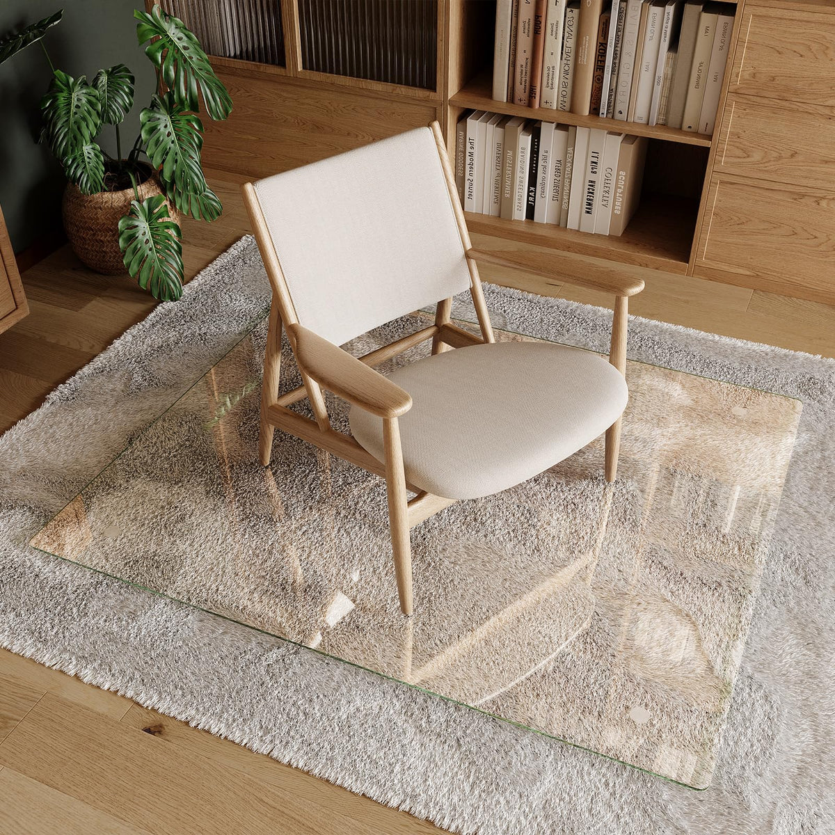 Tempered Glass Chair Mat 40"x48"