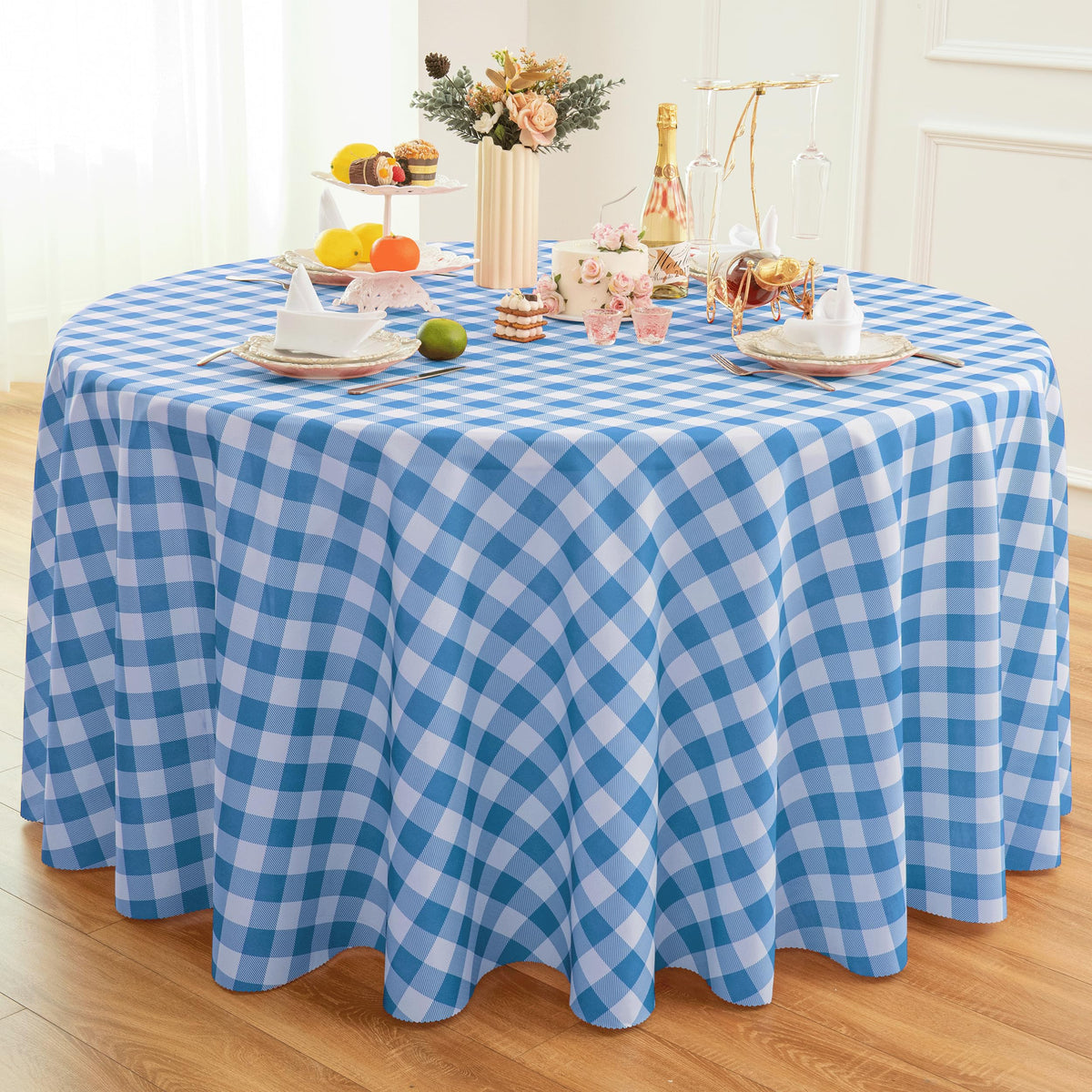 Waterproof Plaid Tablecloth Fabric