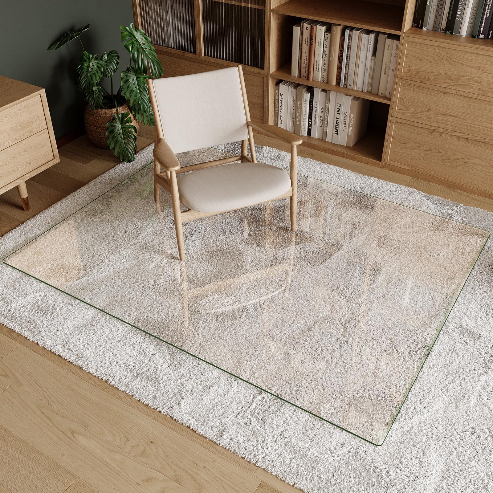 Tempered Glass Chair Mat 50"x65"