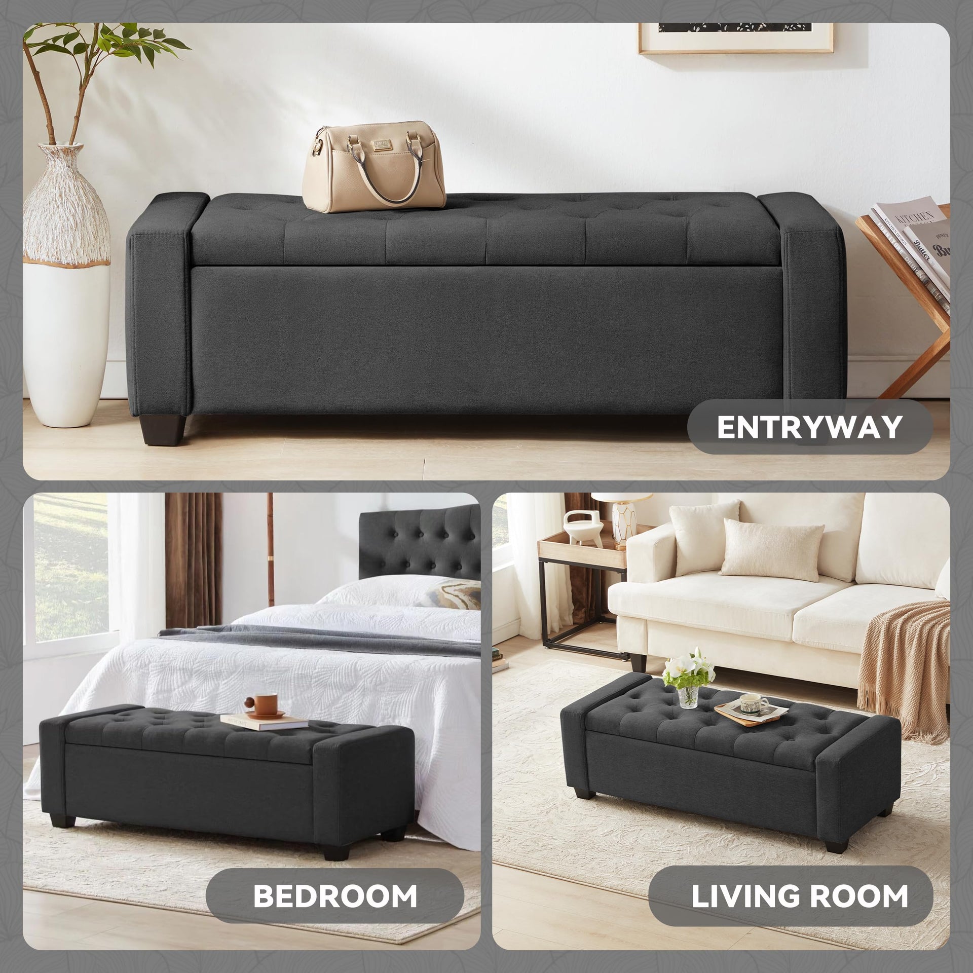 48" Ottoman with Storage